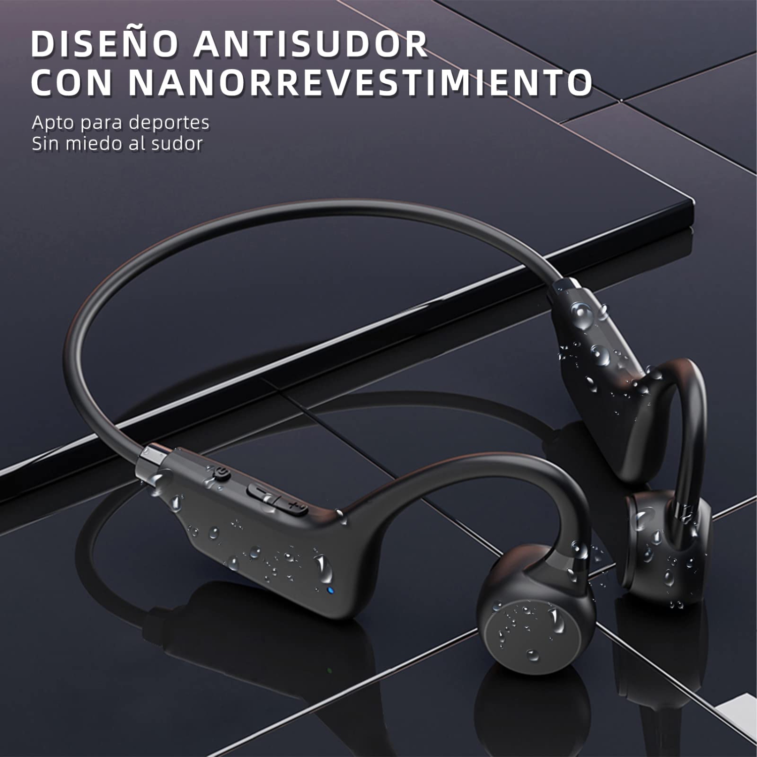 Open Bluetooth Bone Conduction Headphones - Bone Conduction Headphones Bluetooth Wireless - Support TF Card - Sports Headphones Lightweight Sweat