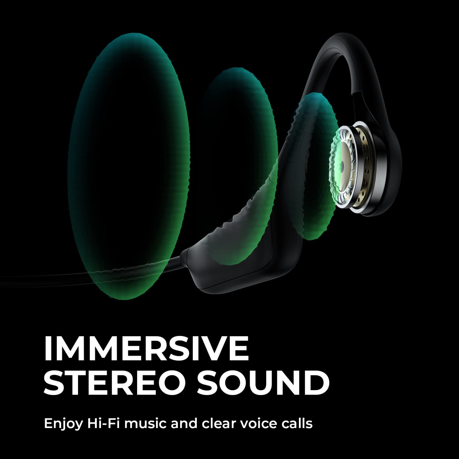 Bone Conduction Headphones, Running Headphones Open Ear Headphones with Cool Smart Breathing Light, IPX7 Waterproof Sweatproof Workout Headphones