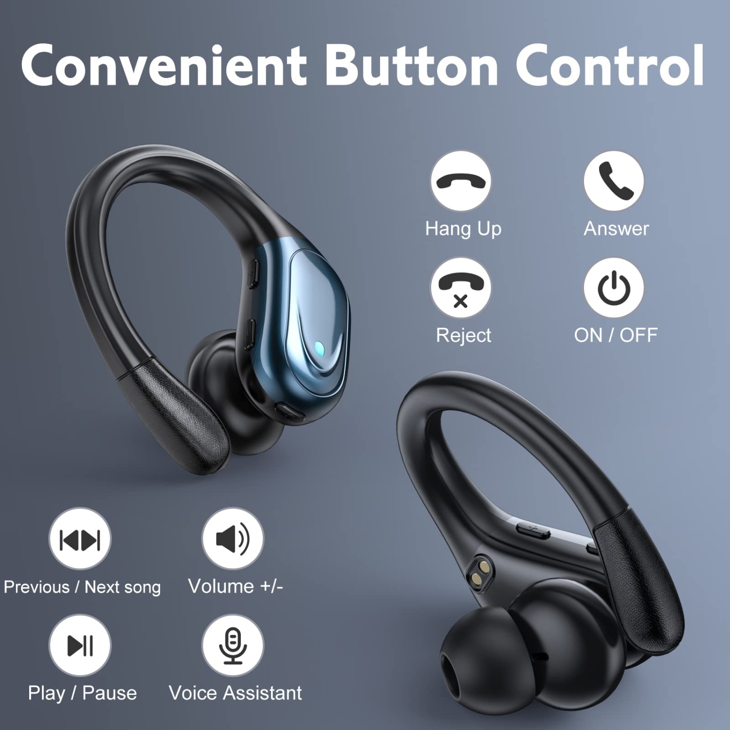 Wireless Earbuds, 75Hrs Playtime Bluetooth 5.1 Headphones, True Wireless Earphones with Digital Display & CVC 8.0 Noise Cancelling, Waterproof