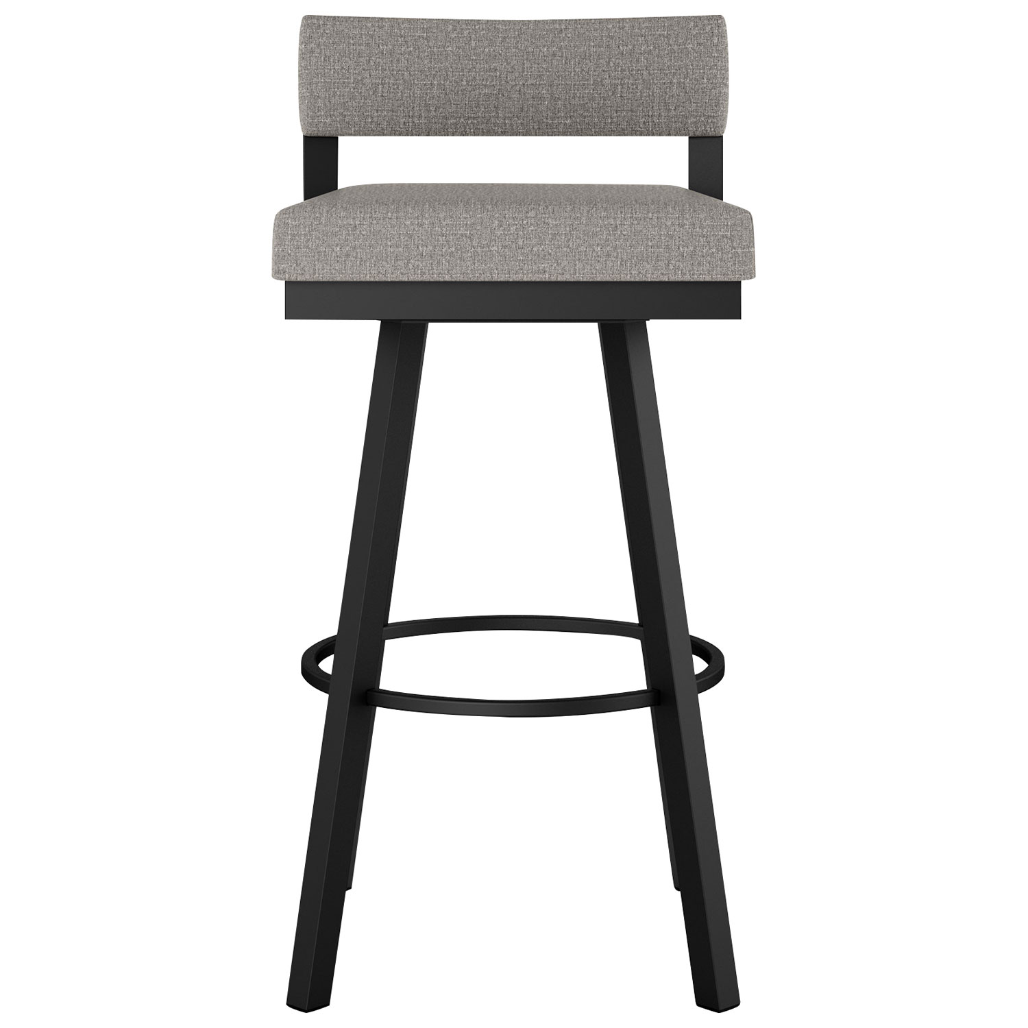 Travis Contemporary Counter Height Barstool - Silver Grey/Black
