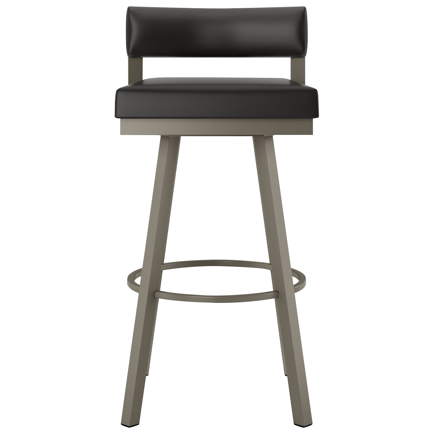 Tabouret de bar contemporain à hauteur de comptoir Travis - Noir/Gris