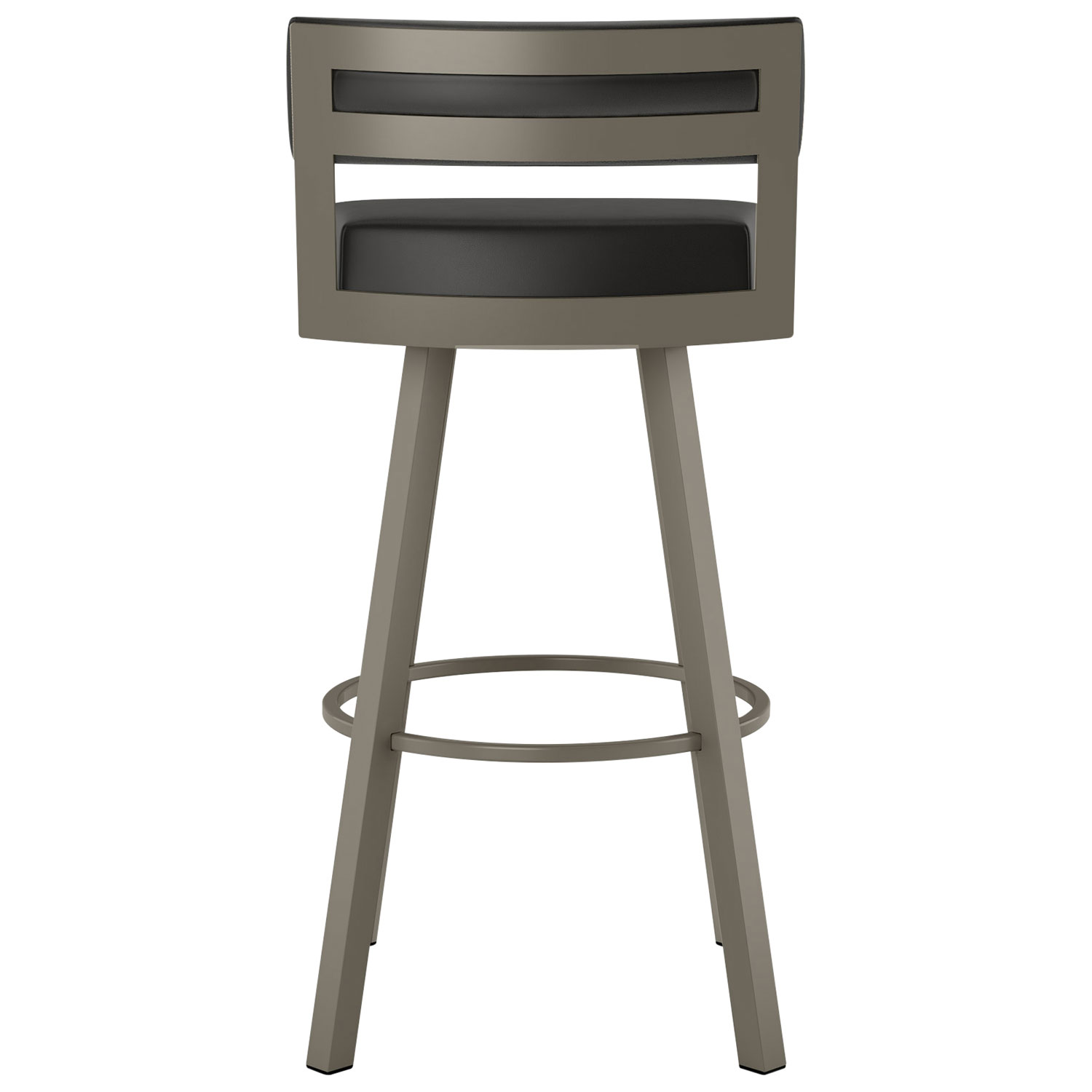 Tabouret de bar contemporain à hauteur de comptoir Travis - Noir/Gris