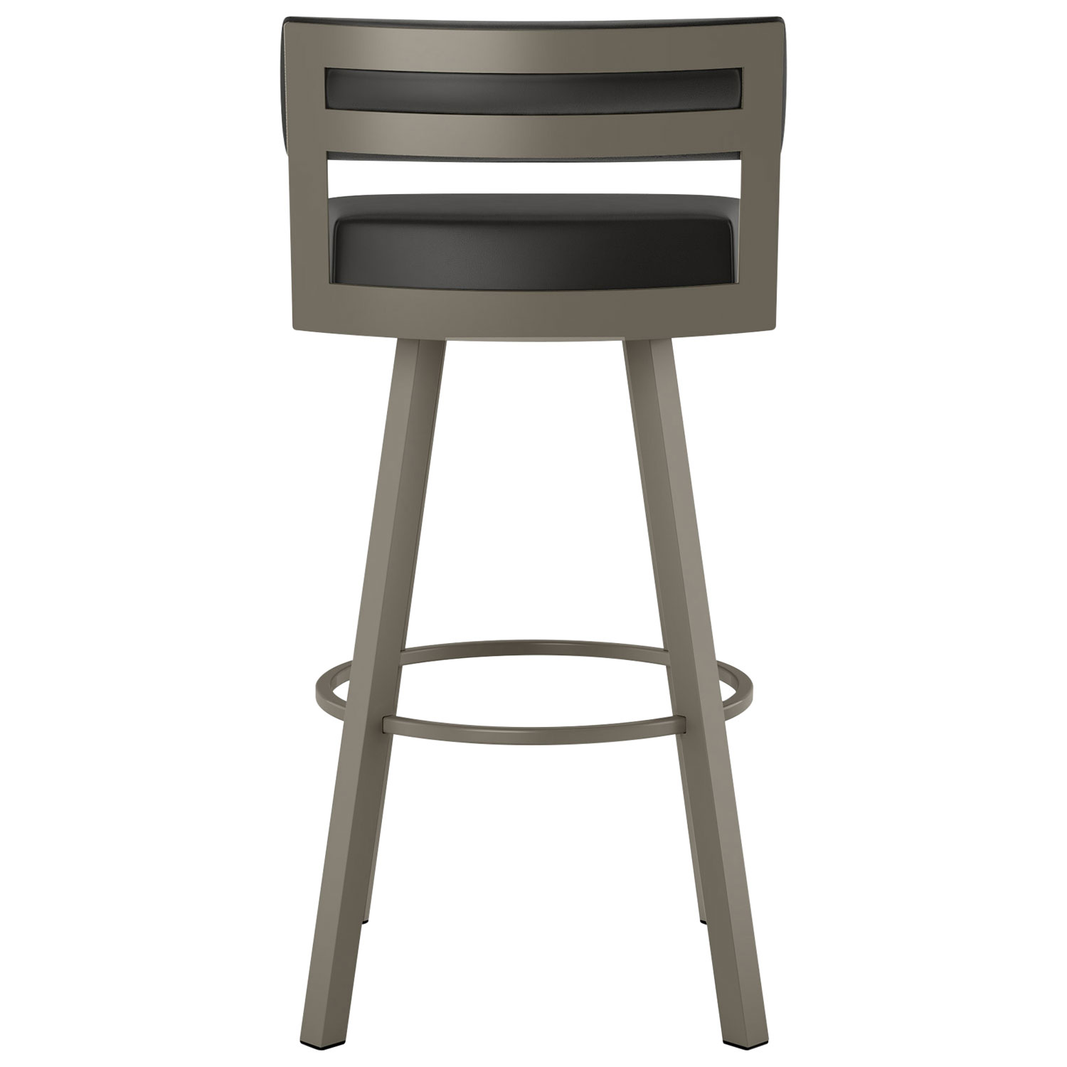 Travis Contemporary Bar Height Barstool - Black/Grey