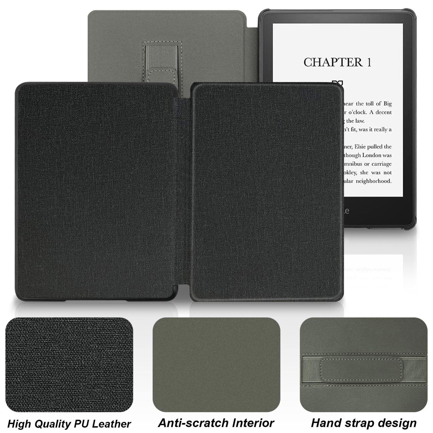 Case for 6.8” Kindle Paperwhite 11th Generation 2021- Premium Lightweight Book Cover with Auto Wake/Sleep for Amazon Kindle Paperwhite 2021 Signature