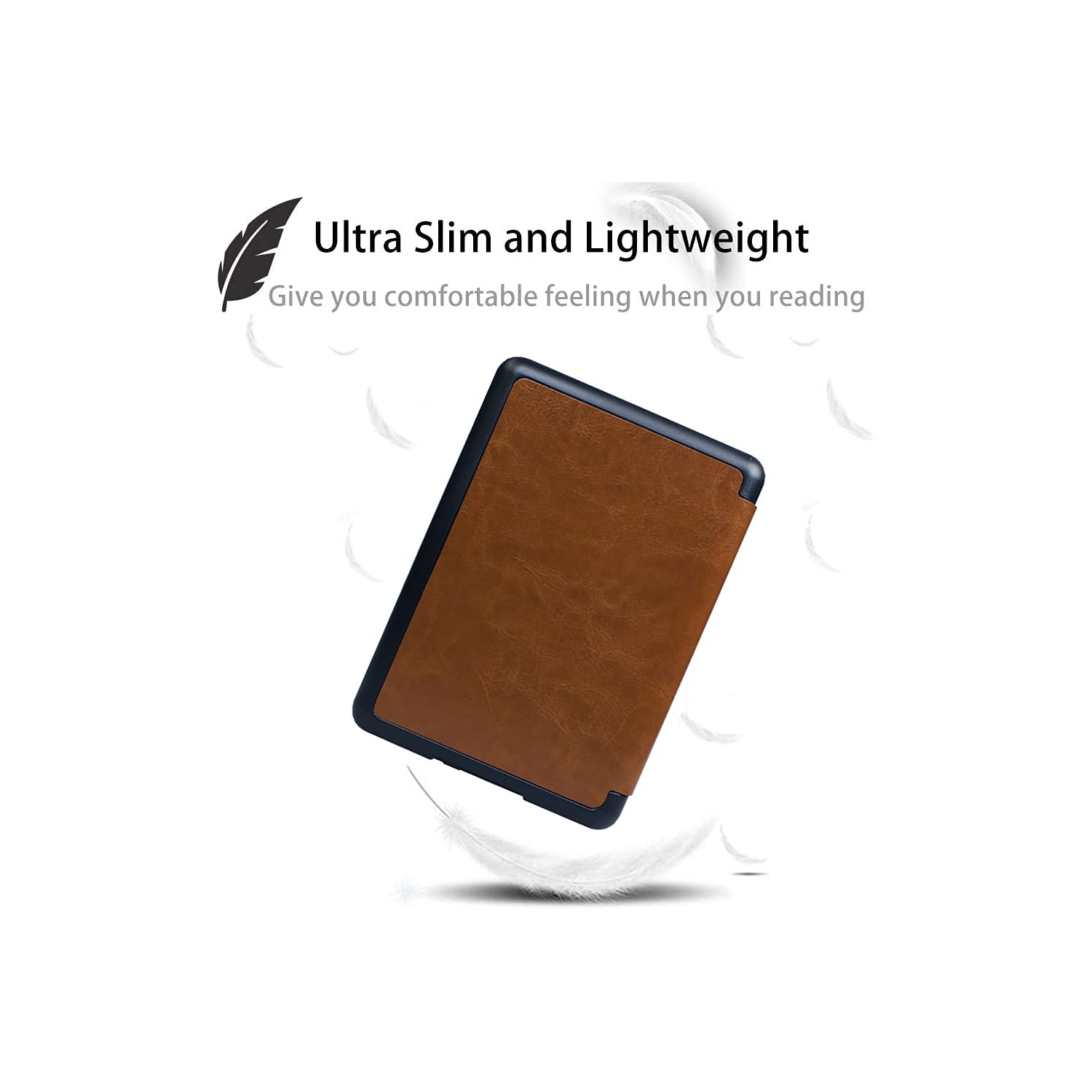 Case for Kindle Paperwhite 10th Generation 2018 Release - Hand Strap, Auto Sleep/Wake Function - Slim PU Leather Protective Cover for 6’’ Kindle