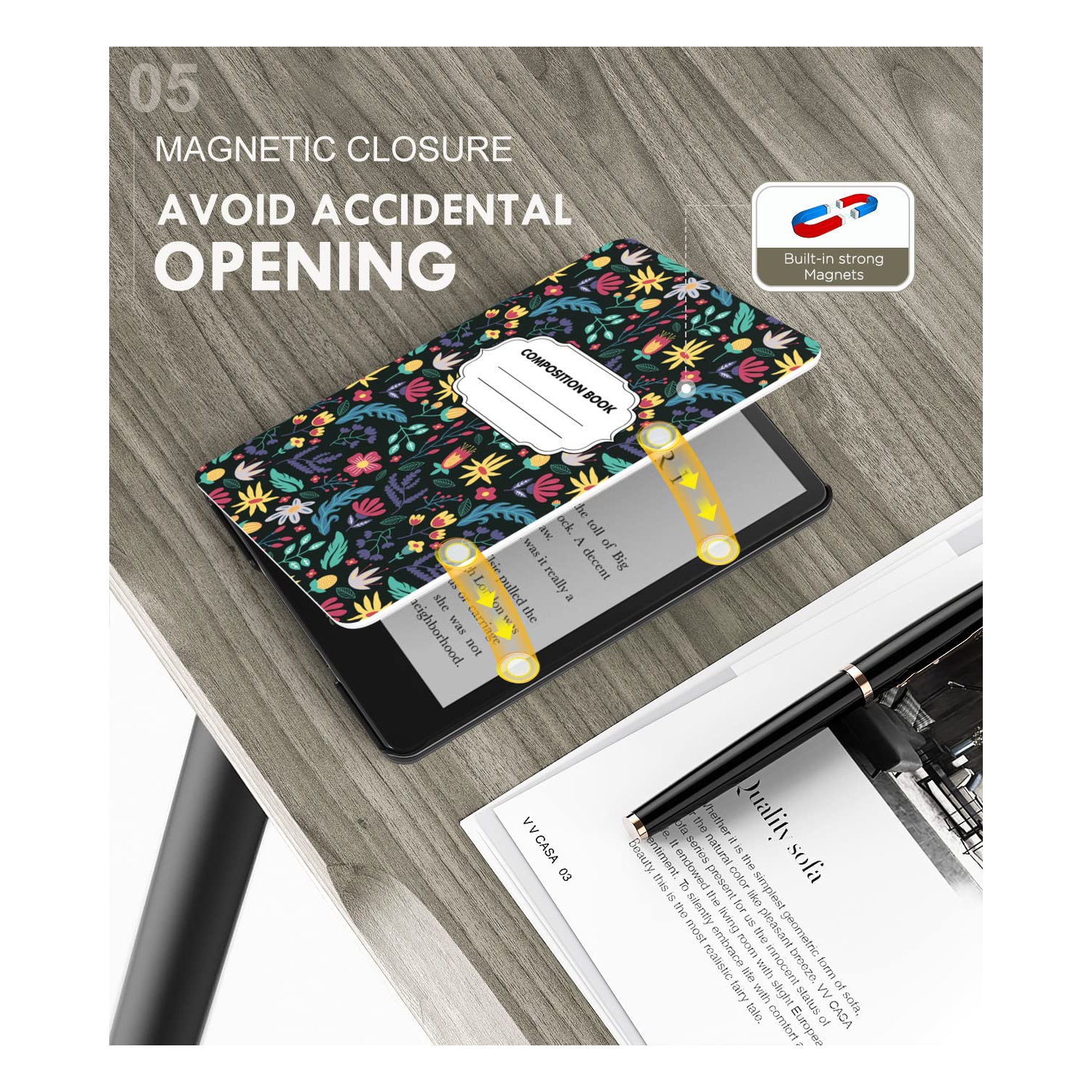 Case for 6.8" Kindle Paperwhite and Kindle Paperwhite Signature Edition, Light Shell Cover with Auto Wake/Sleep for Kindle Paperwhite 2021