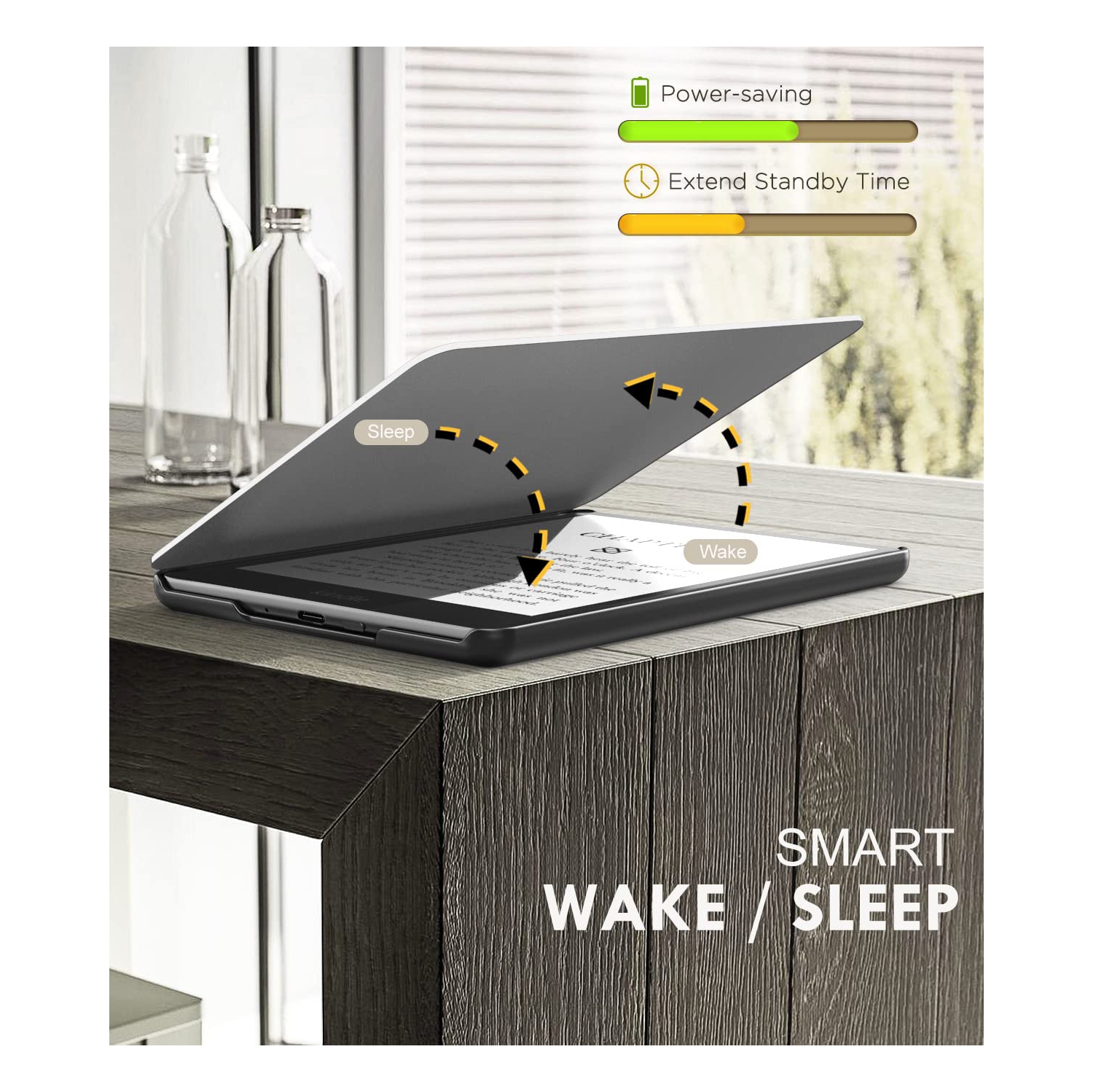 Case for 6.8" Kindle Paperwhite and Kindle Paperwhite Signature Edition, Light Shell Cover with Auto Wake/Sleep for Kindle Paperwhite 2021