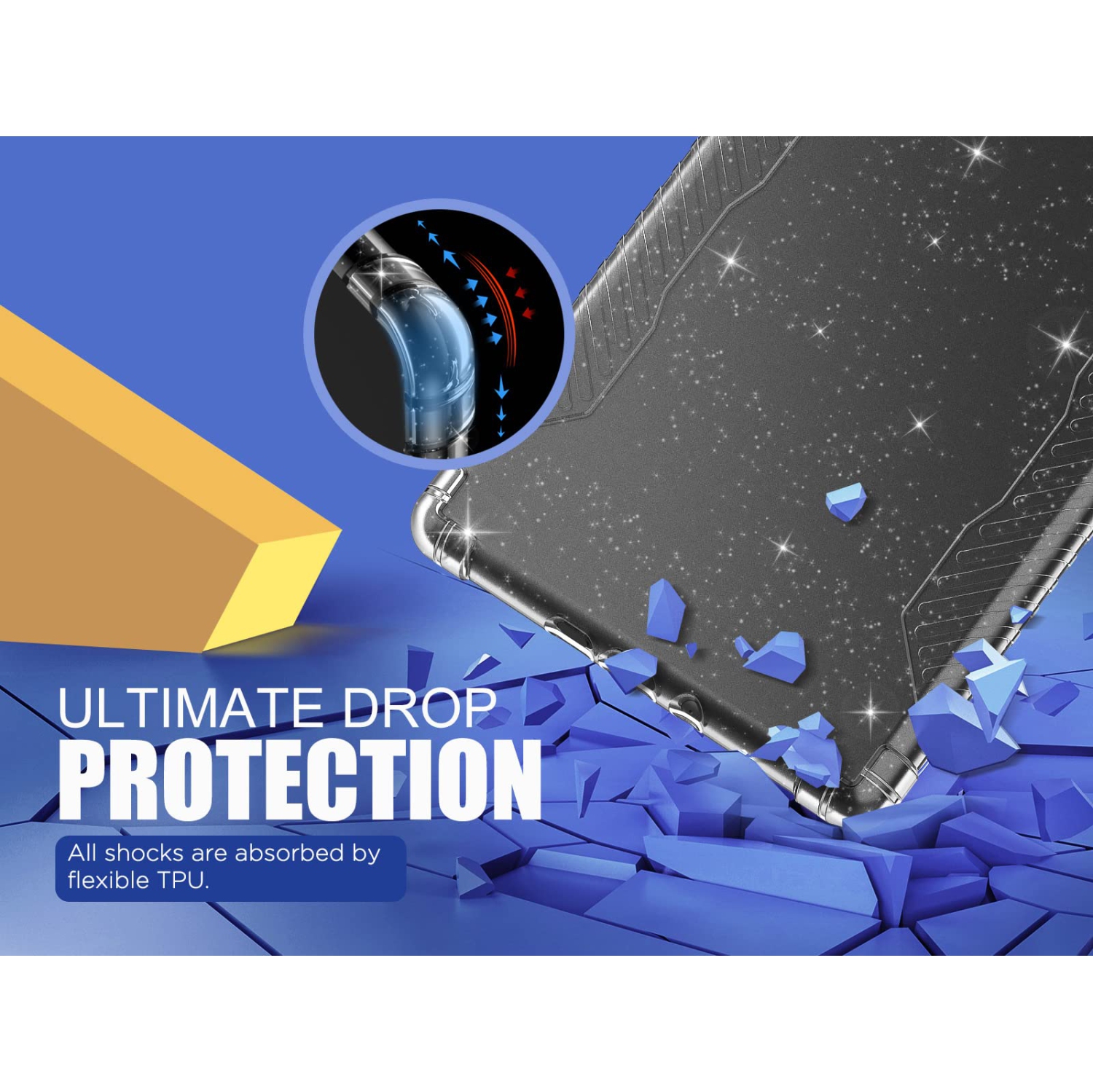 Case for 6.8" Kindle Paperwhite and Kindle Paperwhite Signature Edition, Ultra Clear Soft Flexible Transparent TPU Skin Bumper Back Cover Shell,