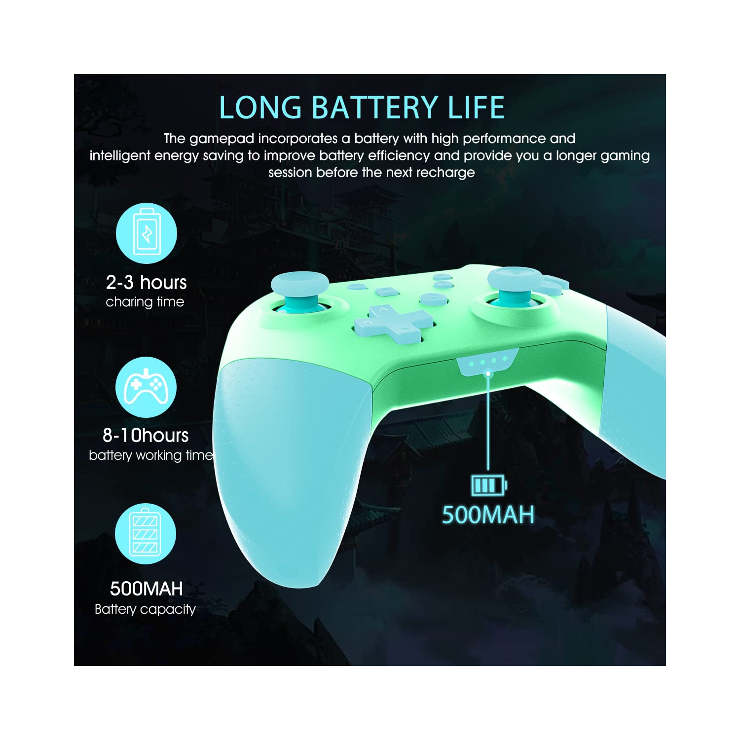 Manettes Switch/Switch Lite/DELO, manette sans fil Pro, manette Joy-Con avec CCP et fonction de réveil à la maison, prise en charge de l’axe