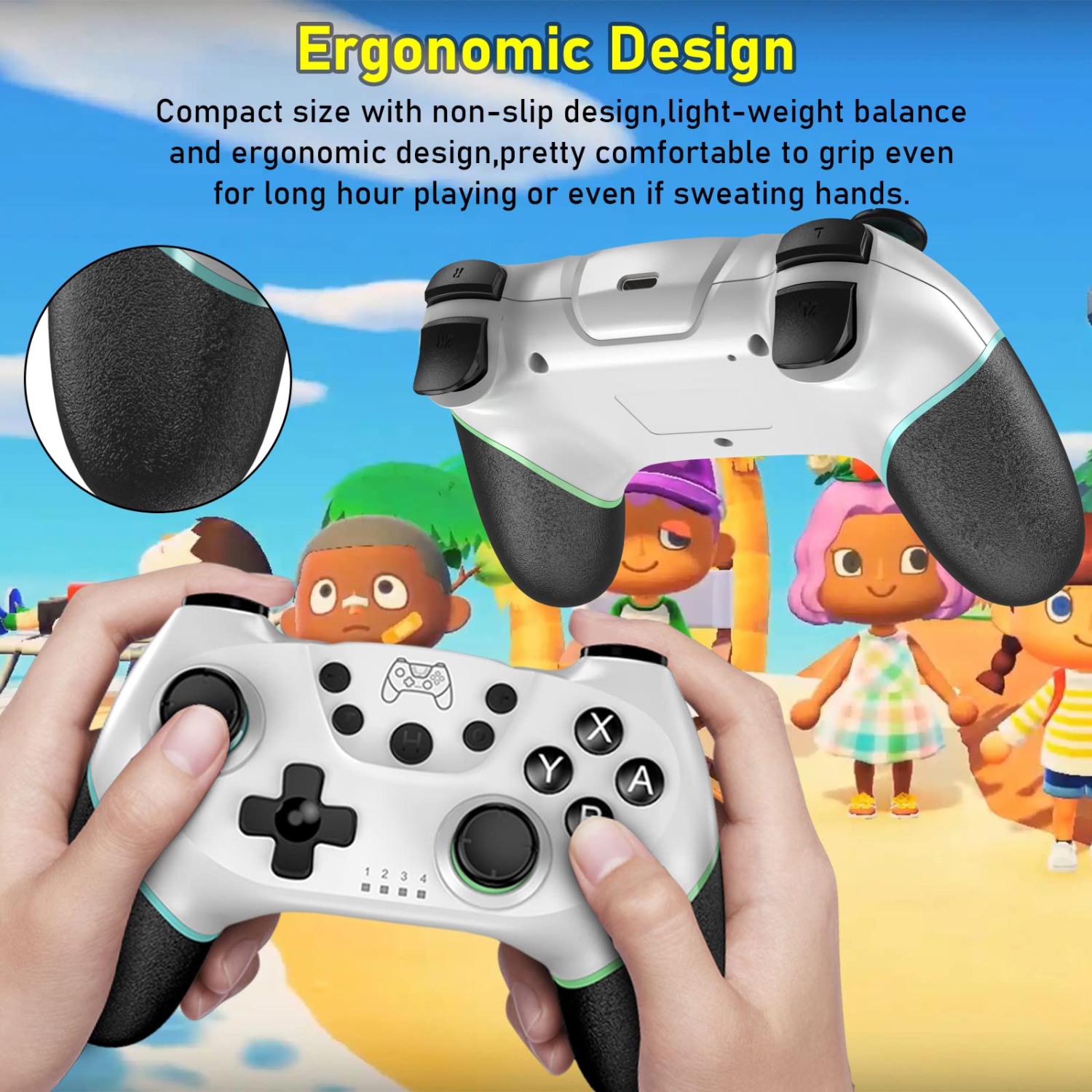 Wireless Switch Controller for Nintendo, Switch Pro Controller Compatible with Nintendo Switch/OLED/Lite, Switch Remote Gamepad with Joystick/Gyro &