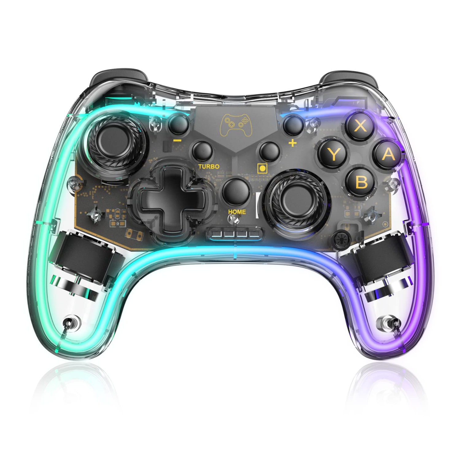 Switch Controller,Wireless Switch Pro Controller Compatible with Nintendo Switch/Lite/OLED,Wireless Switch Controller Support 6-Axis Gyro, Turbo/Vibration Function and Adjustable L