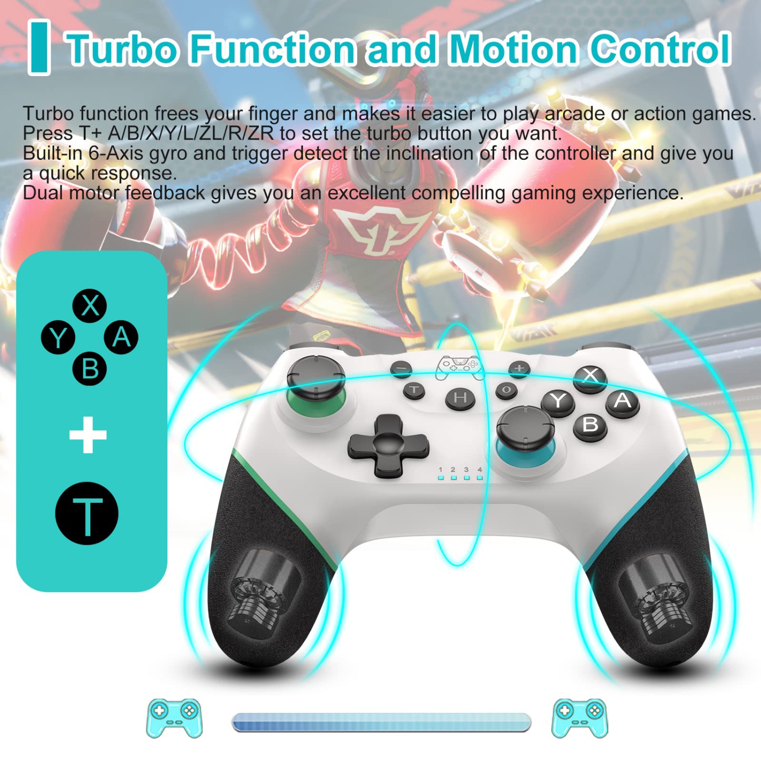 Sefitopher Wireless Switch Controller, Pro Controller Compatible