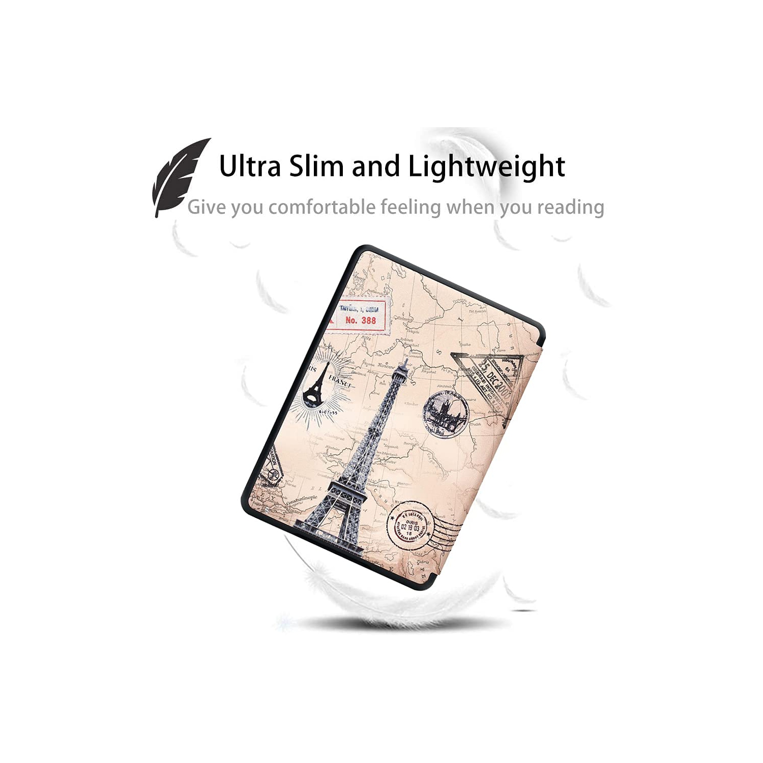 Case for 6'' Kindle Paperwhite 10th Generation - 2018 Release with Hand Strap & Auto Sleep/Wake, Slim PU Leather Protective Shell Cover for Kindle