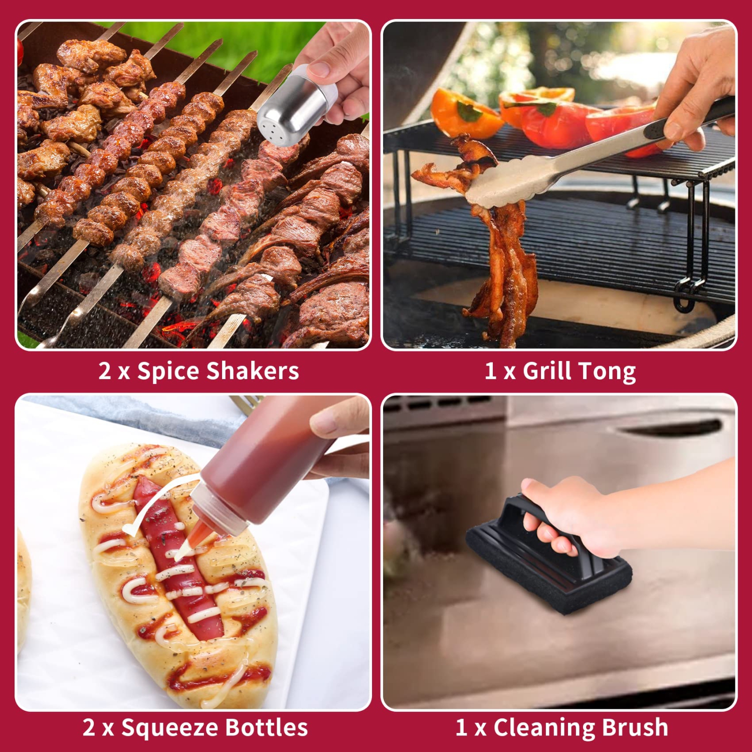 Griddle Accessories Kit - 11PCS Stainless Steel Flat Top Grill Spatula Kit for Outdoor Barbecue Teppanyaki Camping Cooking, Blackstone and Camp Chef