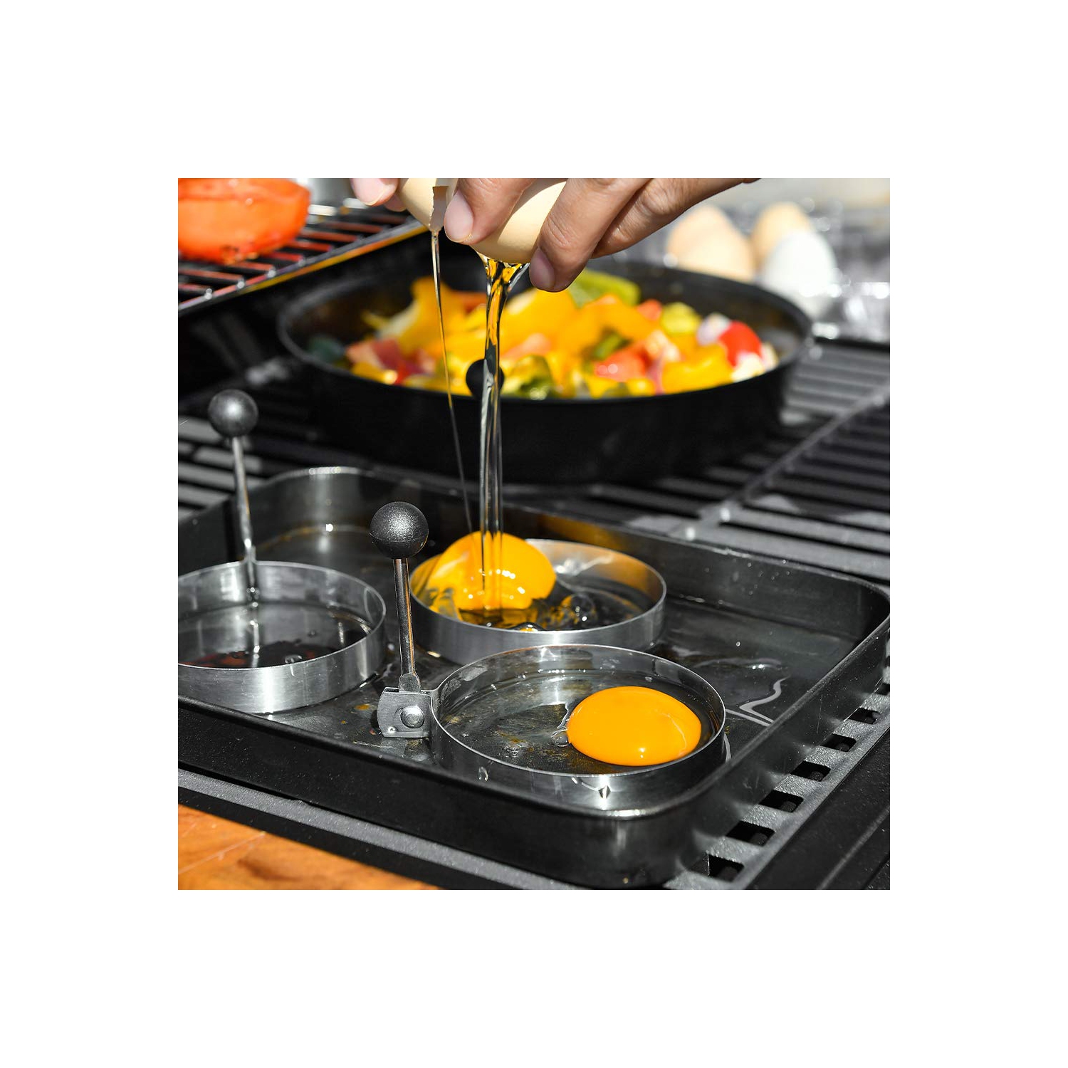 Griddle Accessories Kit-Stainless Steel Griddle Tools Set Including Grill Hibachi Flat Spatula/Griddle Scraper/Flipper Hamburger Turner-Griddle