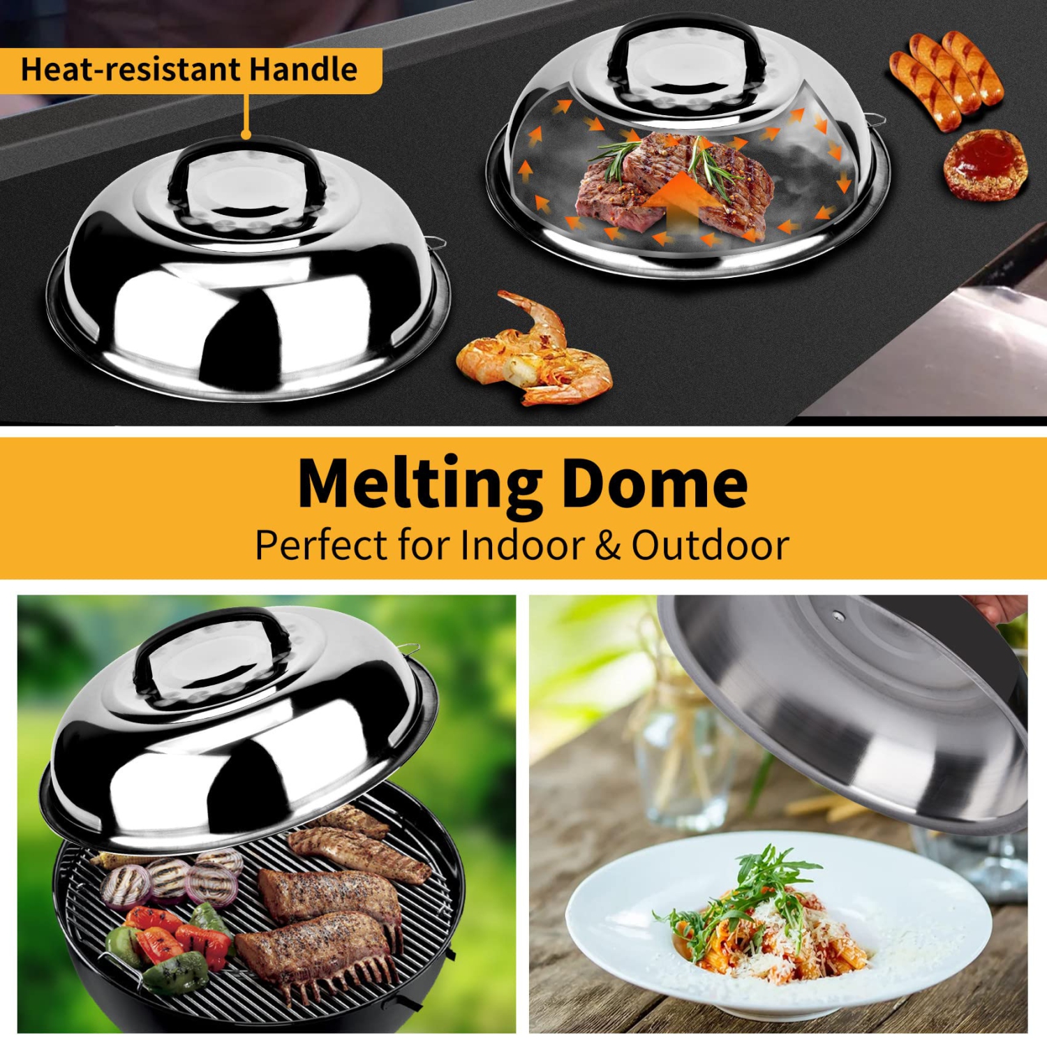 10PCS Professional BBQ Griddle Tool Kit for Flat Top Grill Blackstone and Camp Chef - Stainless Steel Griddle Spatulas Accessories Kit with Griddle