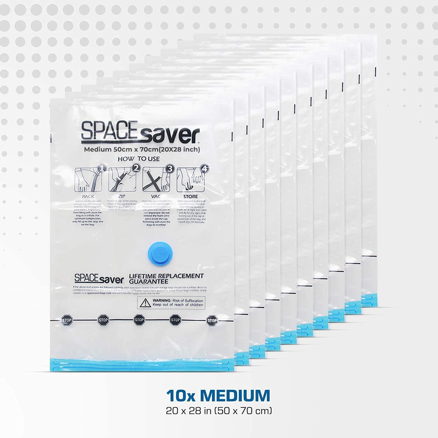 Premium Vacuum Storage Bags. 80% More Storage! Hand-Pump for Travel! Double-Zip Seal and Triple Seal Valve! Vacuum Sealer Bags for Comforters,