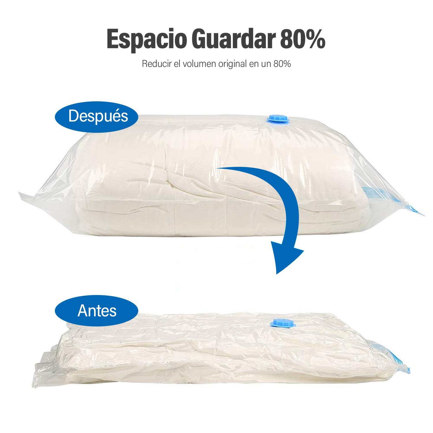 Large Vacuum Seal Storage Bags, Vacuum-Seal Storage Bags, 6 Pcs Vacuum Storage Bags For Bedding, Storage Bags Vacuum Seal With Travel Hand Pump,