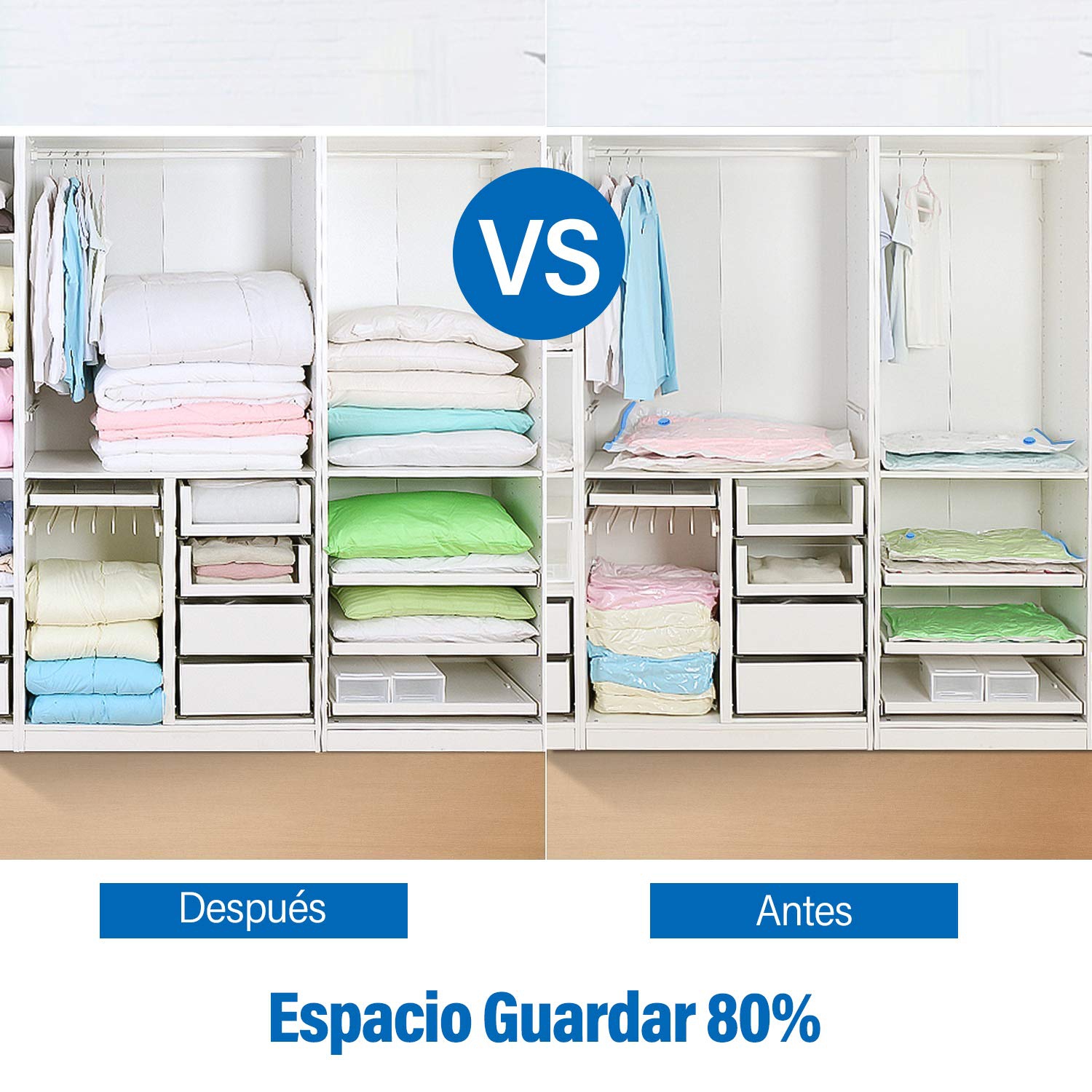 Large Vacuum Seal Storage Bags, Vacuum-Seal Storage Bags, 6 Pcs Vacuum Storage Bags For Bedding, Storage Bags Vacuum Seal With Travel Hand Pump,