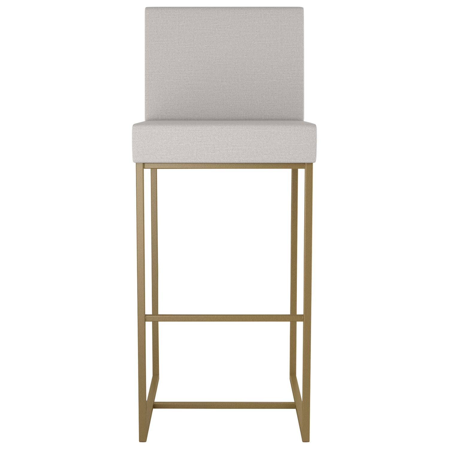 Derry Traditional Bar Height Barstool - Light Grey/Golden