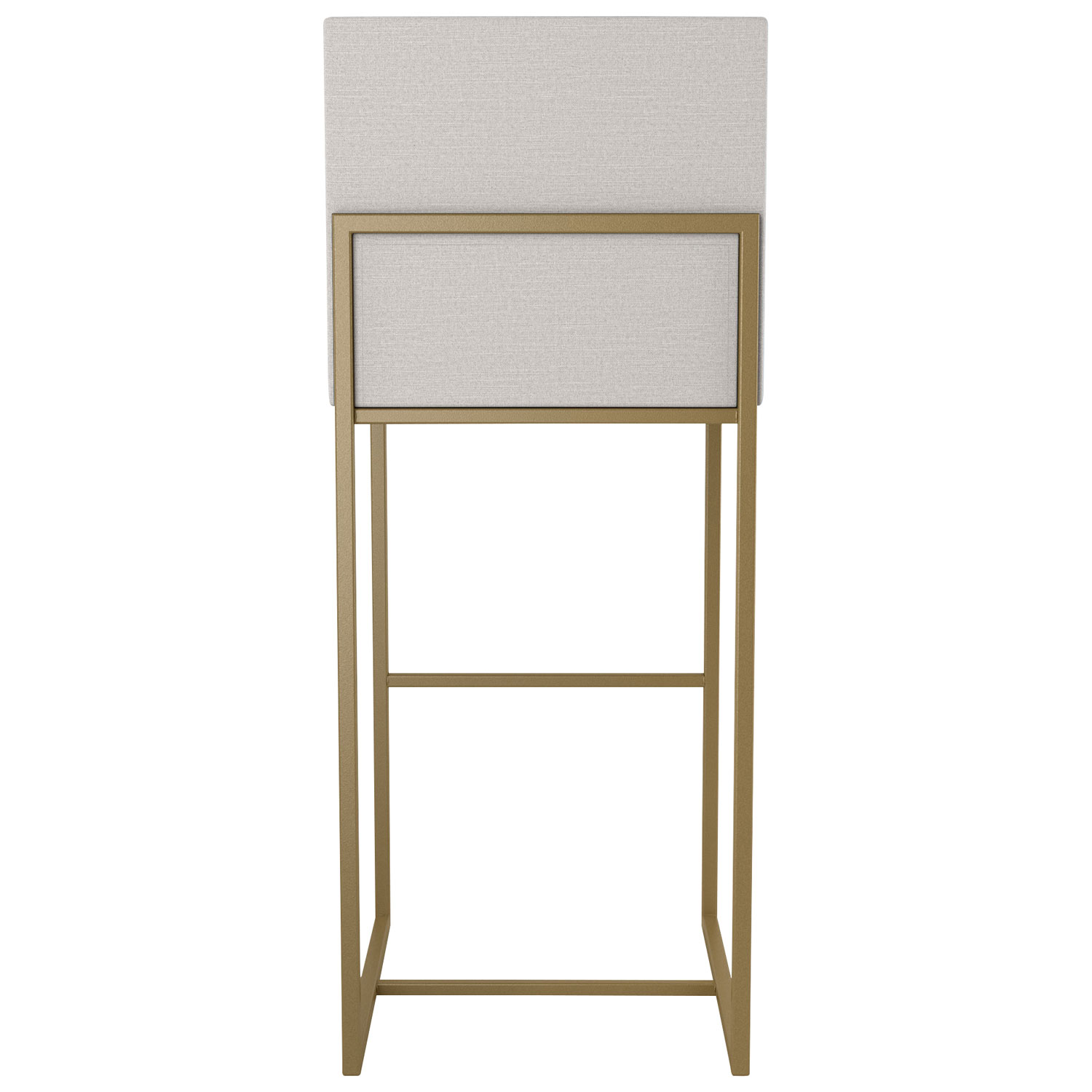 Derry Traditional Bar Height Barstool - Light Grey/Golden