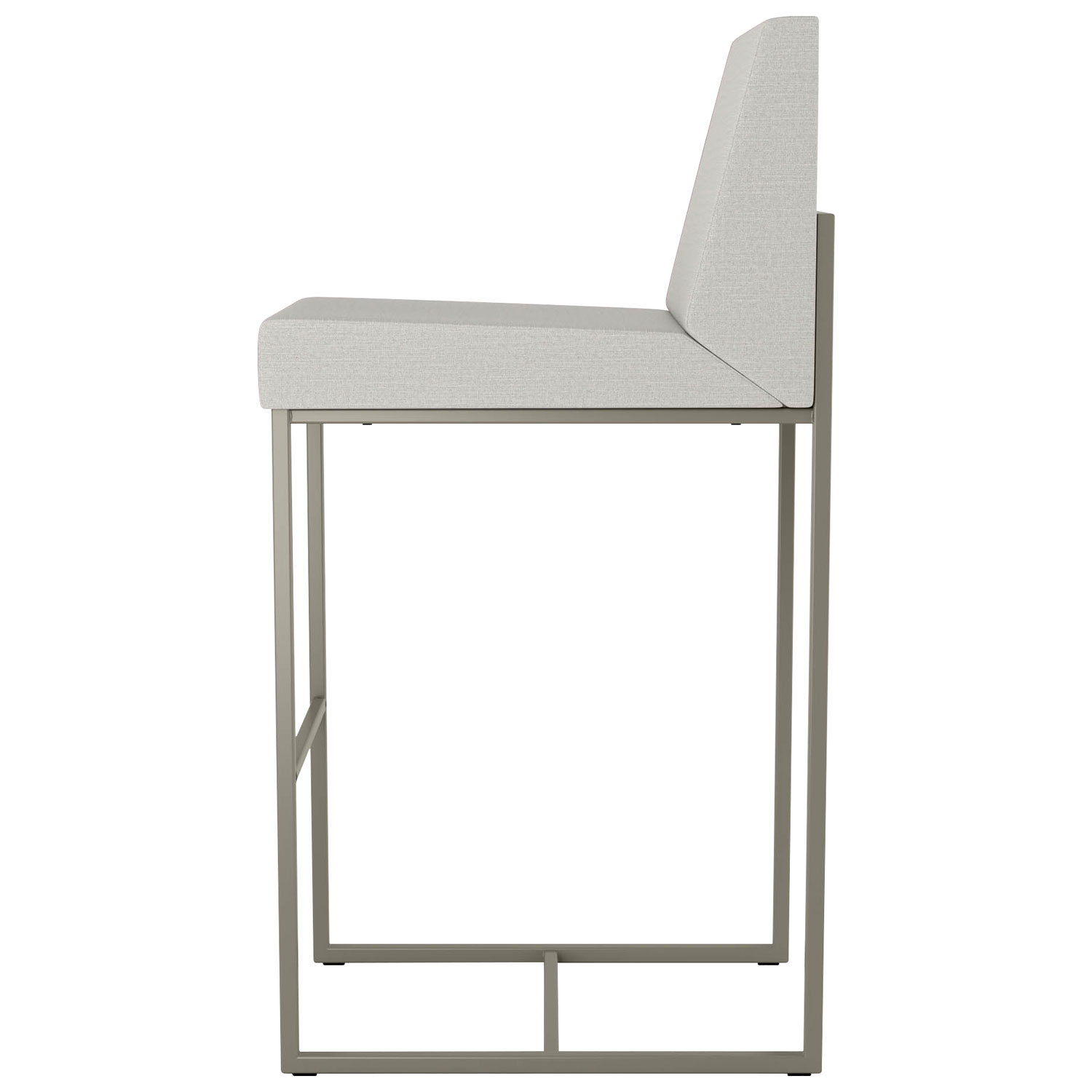 Derry Traditional Bar Height Barstool - Light Grey/Grey