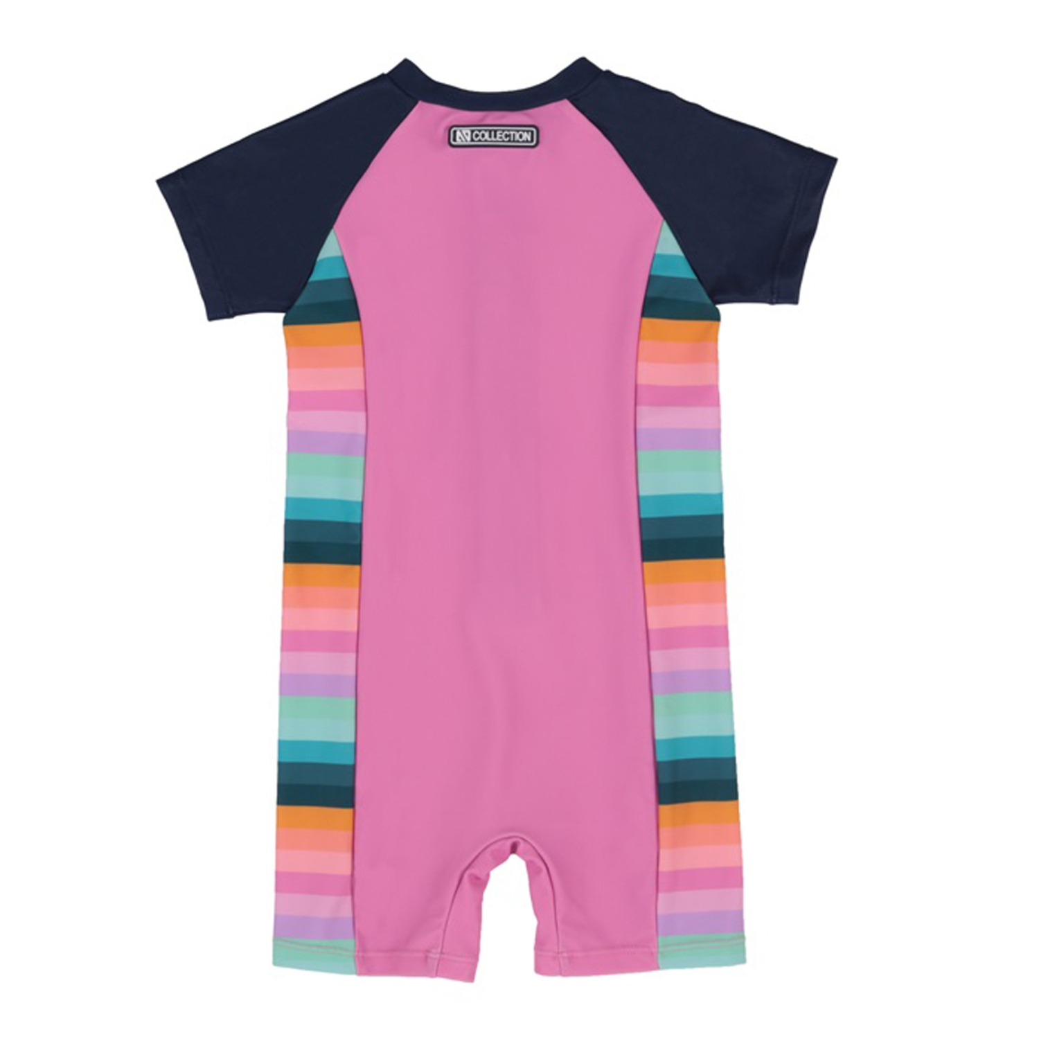 Nano One-Piece Rashguard Girls Short-Sleeve Swimsuit - Little Rose