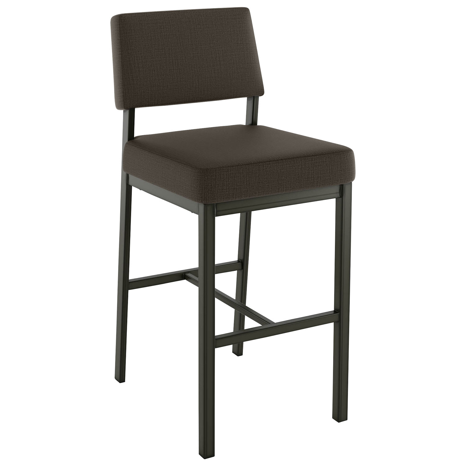 Avery Rustic Country Polyester Counter Height Barstool - Brown Grey/Grey