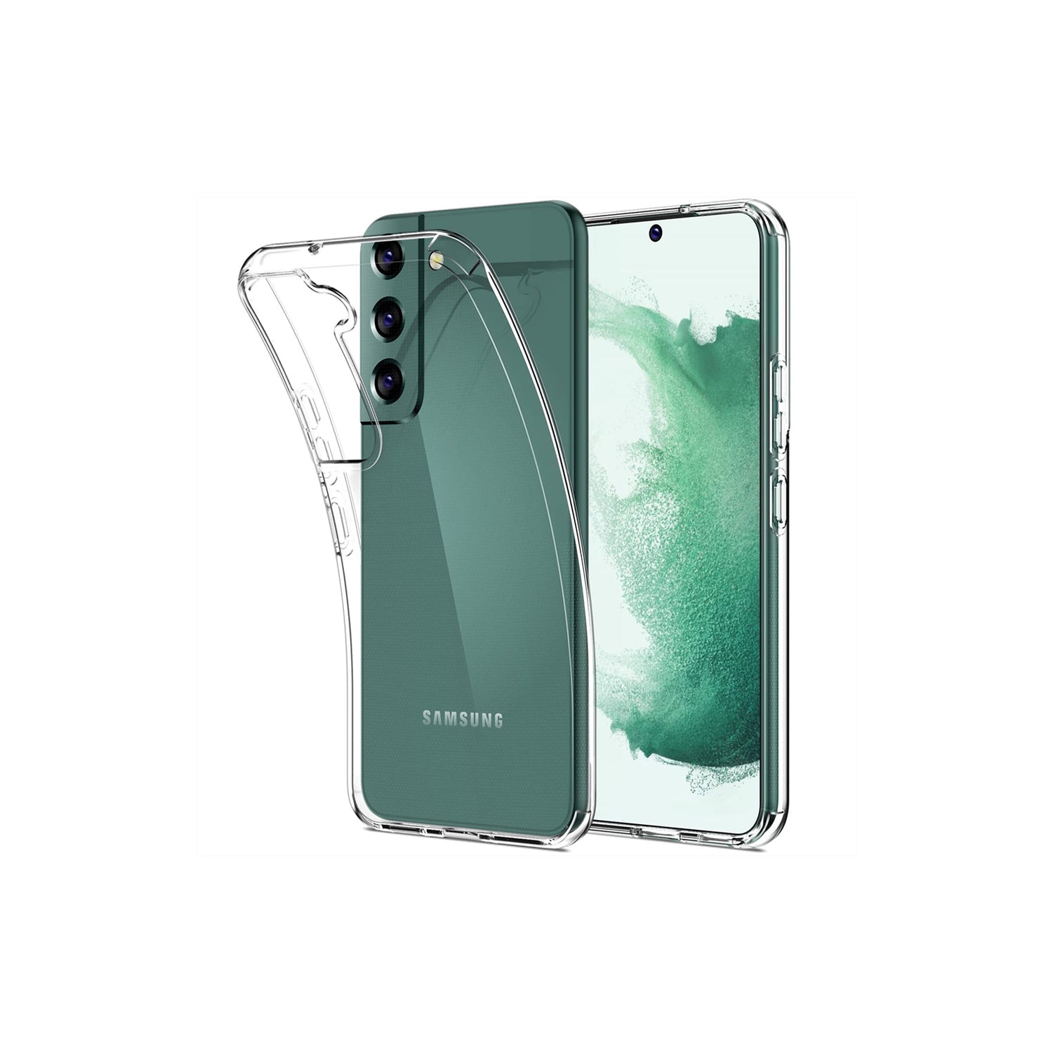 Étui en silicone Gel Grip de LBT pour S23 plus de Samsung