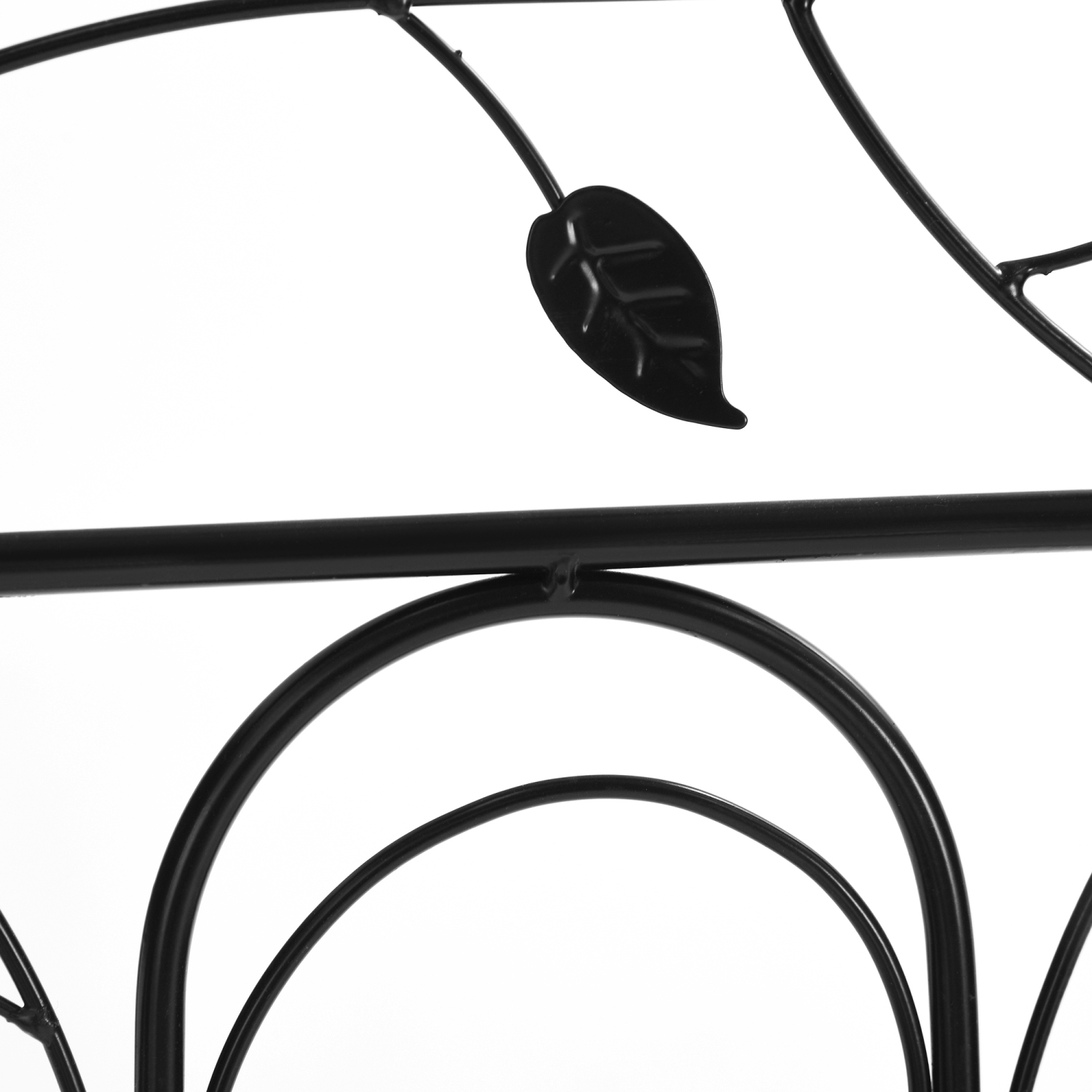 Outsunny Lot de 2 treillis de jardin pour plantes grimpantes, panneaux de grille en métal d'extérieur avec oiseaux et feuilles, pour roses, fleurs de