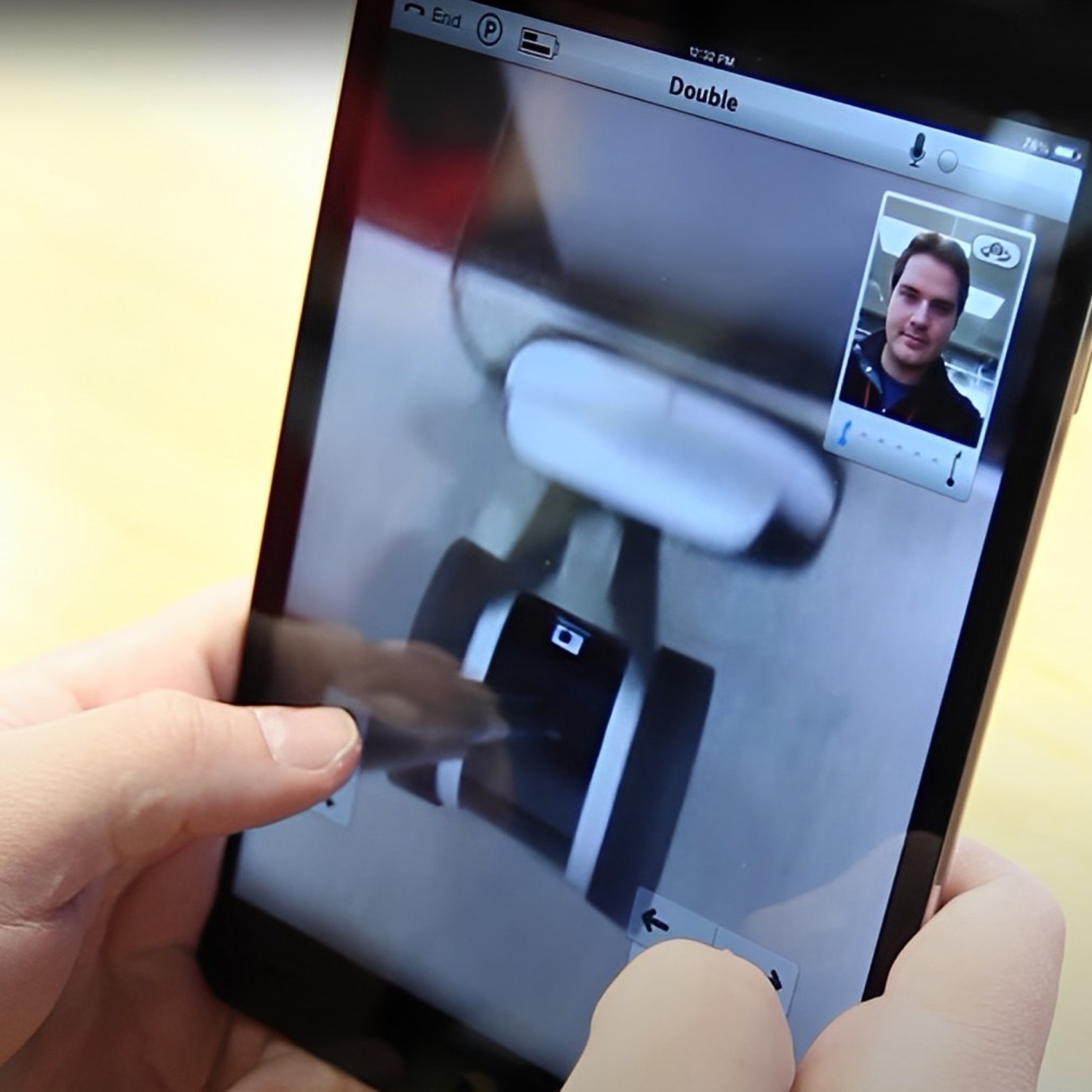 Double Robotics Charging Dock Telepresence Robots Charging Station, Self-Driving Video Conferencing Robot Charger