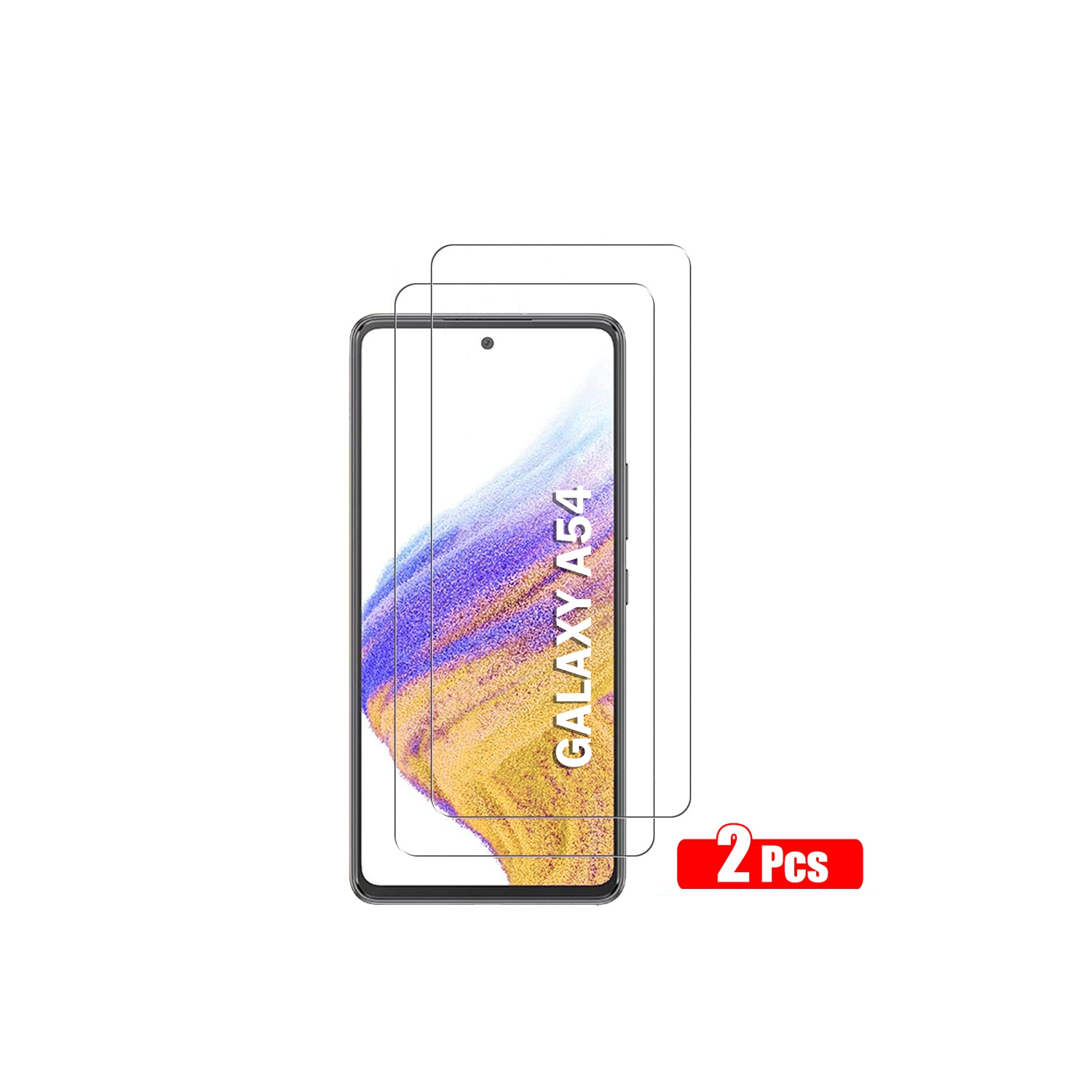 XCRS verre trempé, avec écran tactile précis, protecteur d’écran pour Samsung Galaxy A54 5G 2023 [paquet de 2]