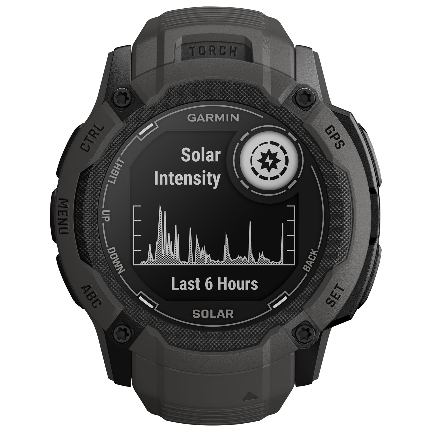 Garmin Instinct 2X Solar 53mm GPS Watch with Heart Rate Monitor - Graphite