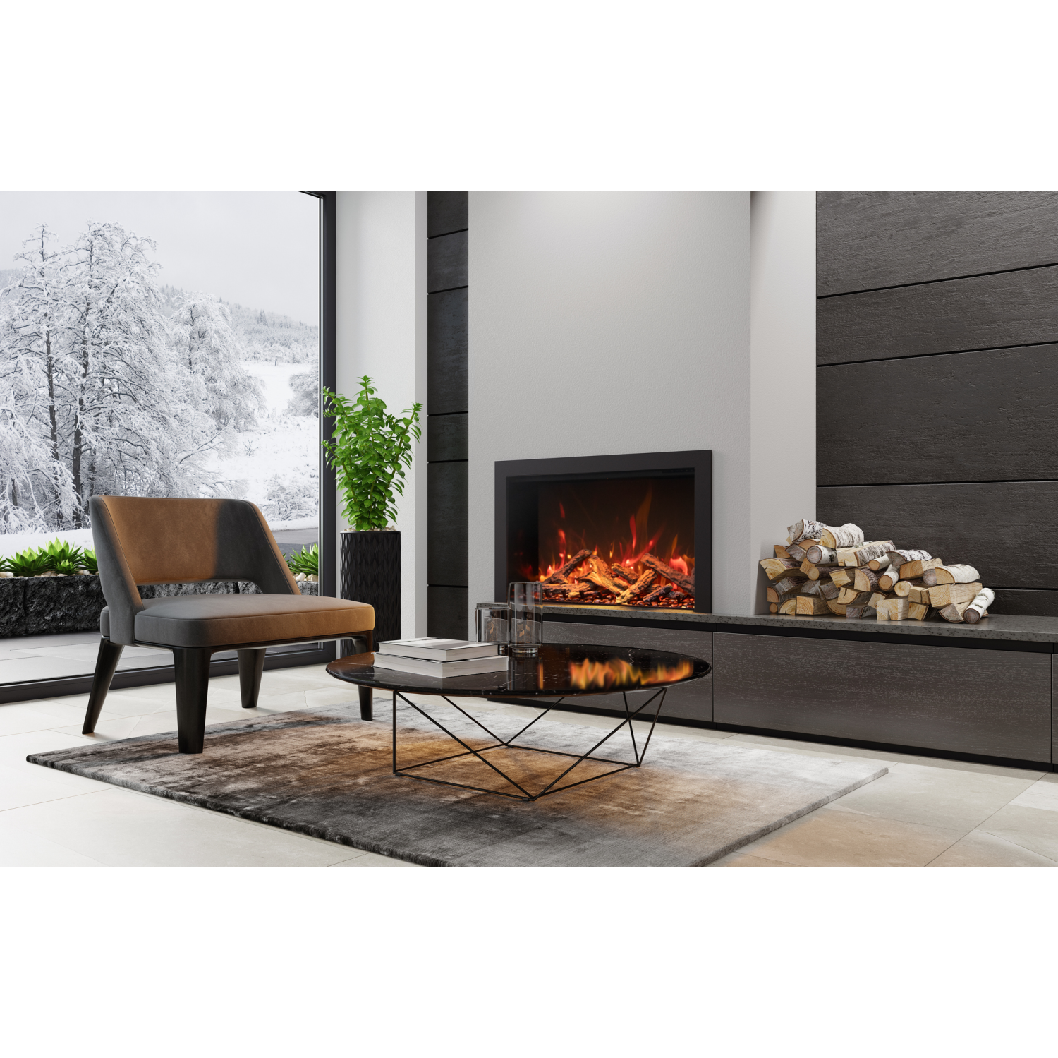 TRD 38" Electric Fireplace