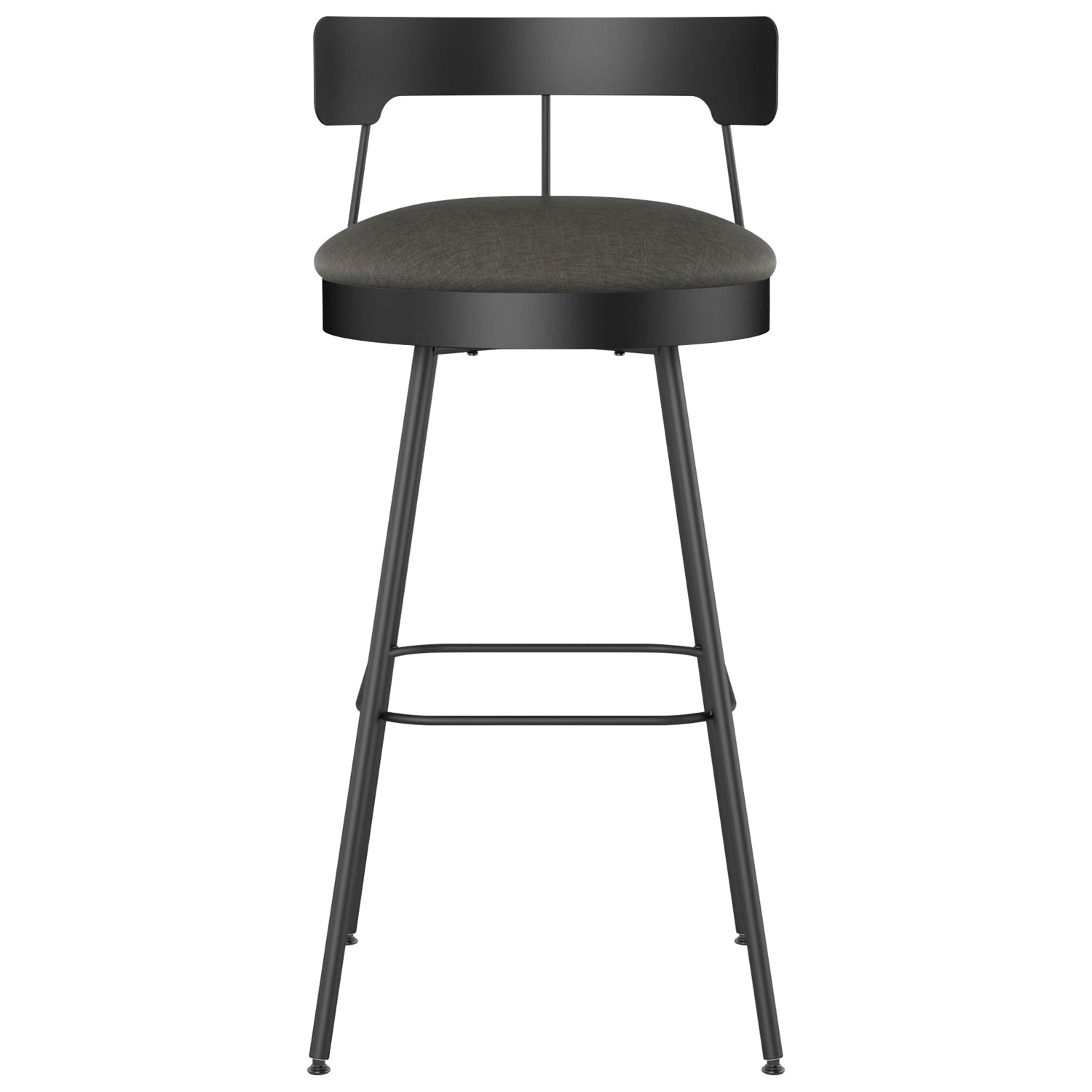 Monza Contemporary Counter Height Barstool - Dark Grey/Black