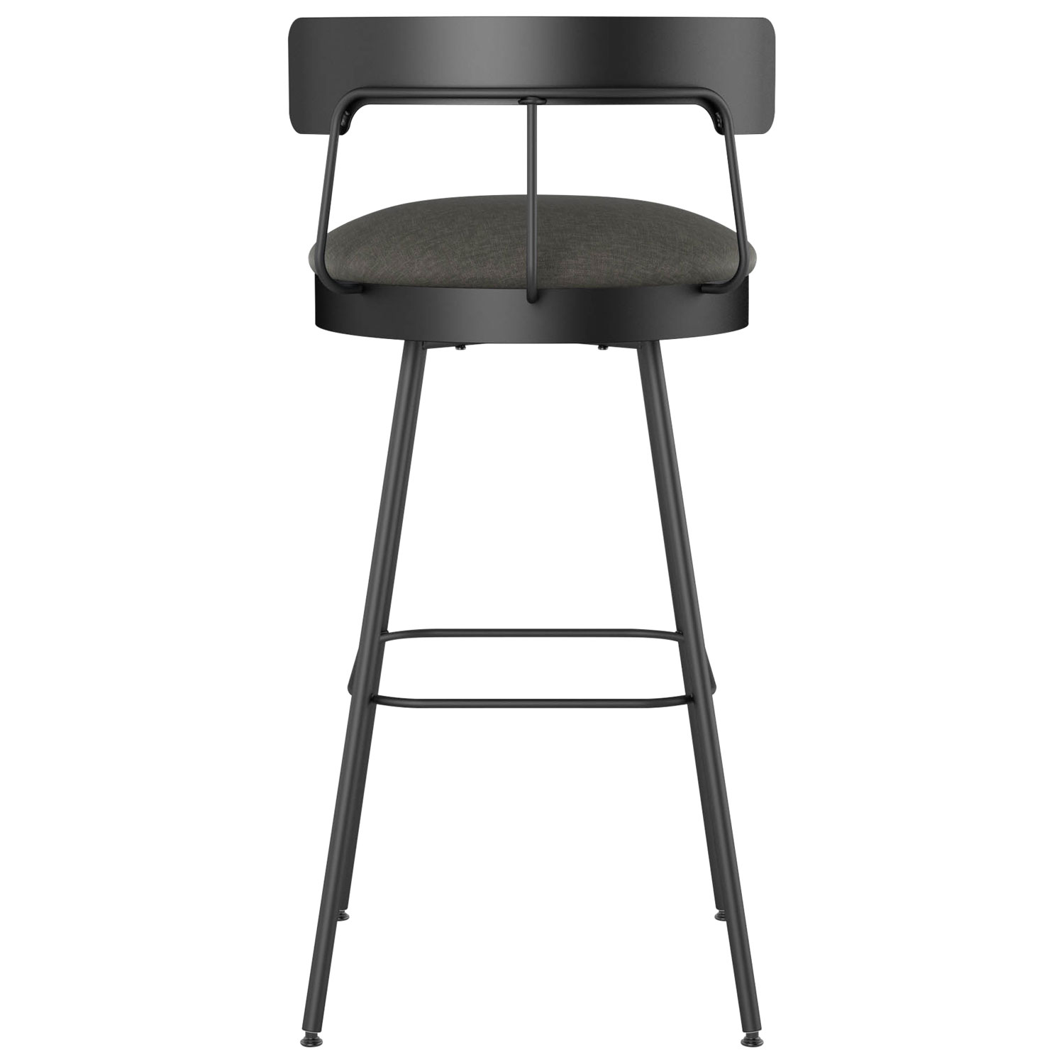 Monza Contemporary Counter Height Barstool - Dark Grey/Black