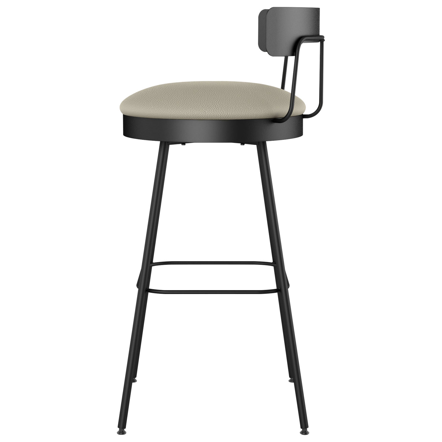 Monza Contemporary Counter Height Barstool - Greige/Black