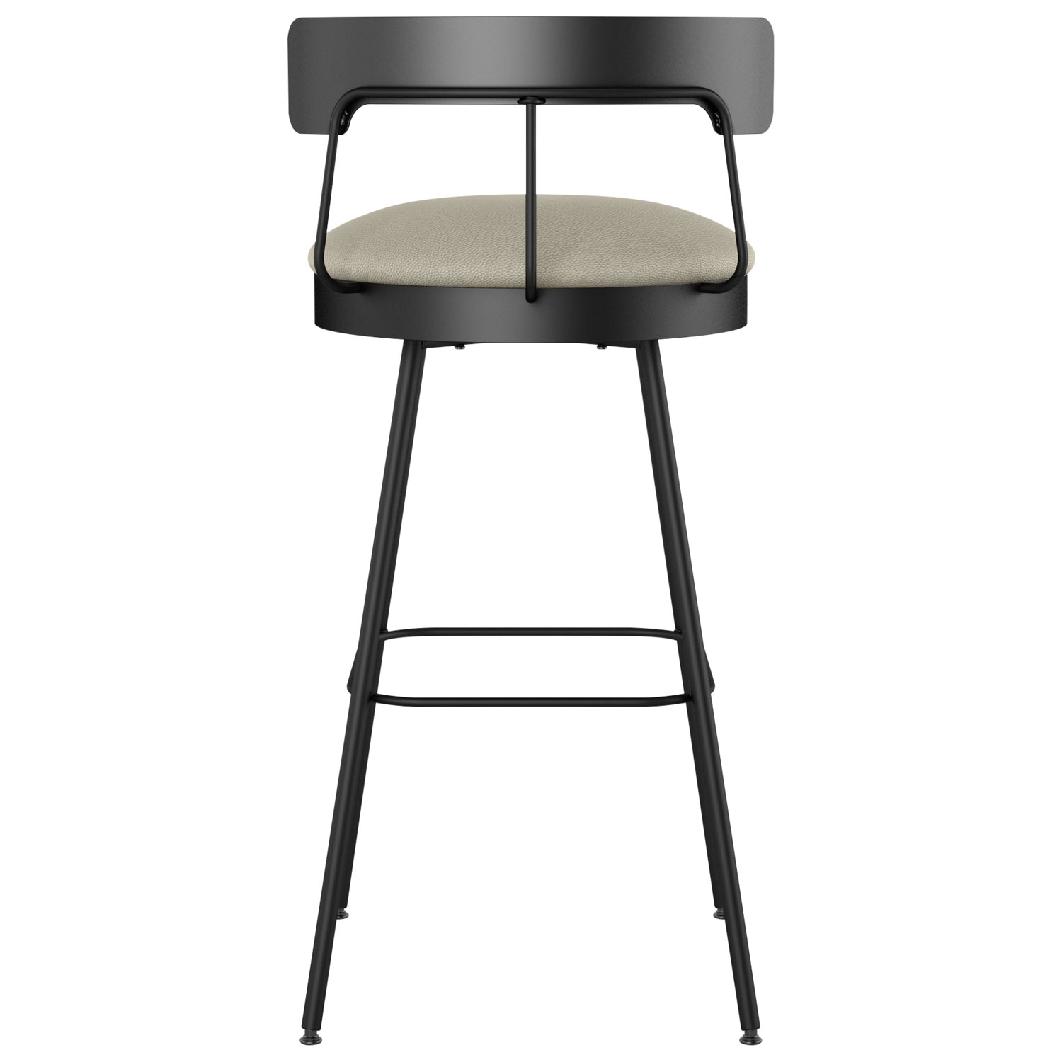 Monza Contemporary Counter Height Barstool - Greige/Black