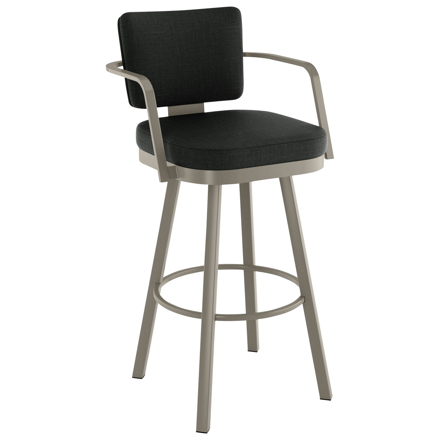 Thea Rustic Country Counter Height Barstool - Black/Grey