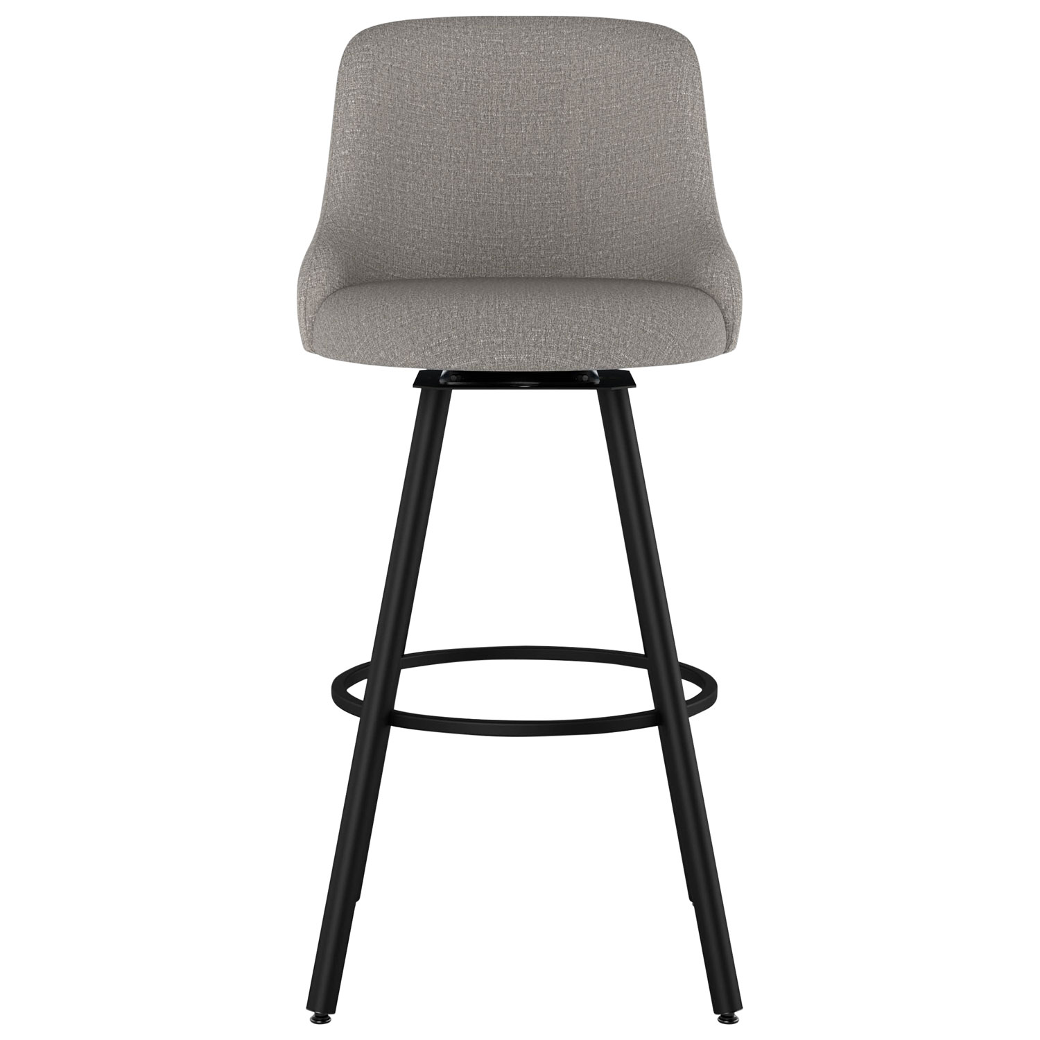 Kelsea Traditional Counter Height Barstool - Silver Grey/Black