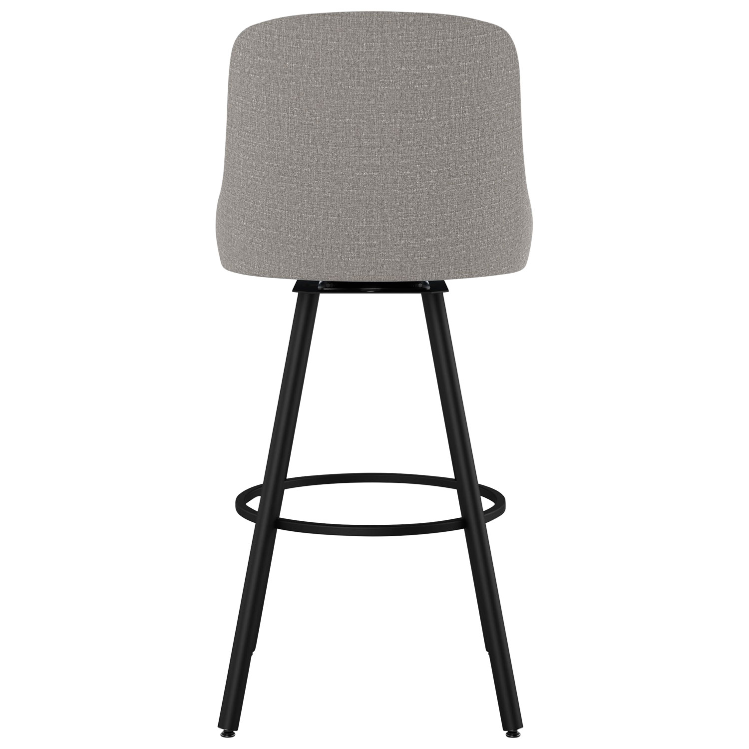 Kelsea Traditional Counter Height Barstool - Silver Grey/Black
