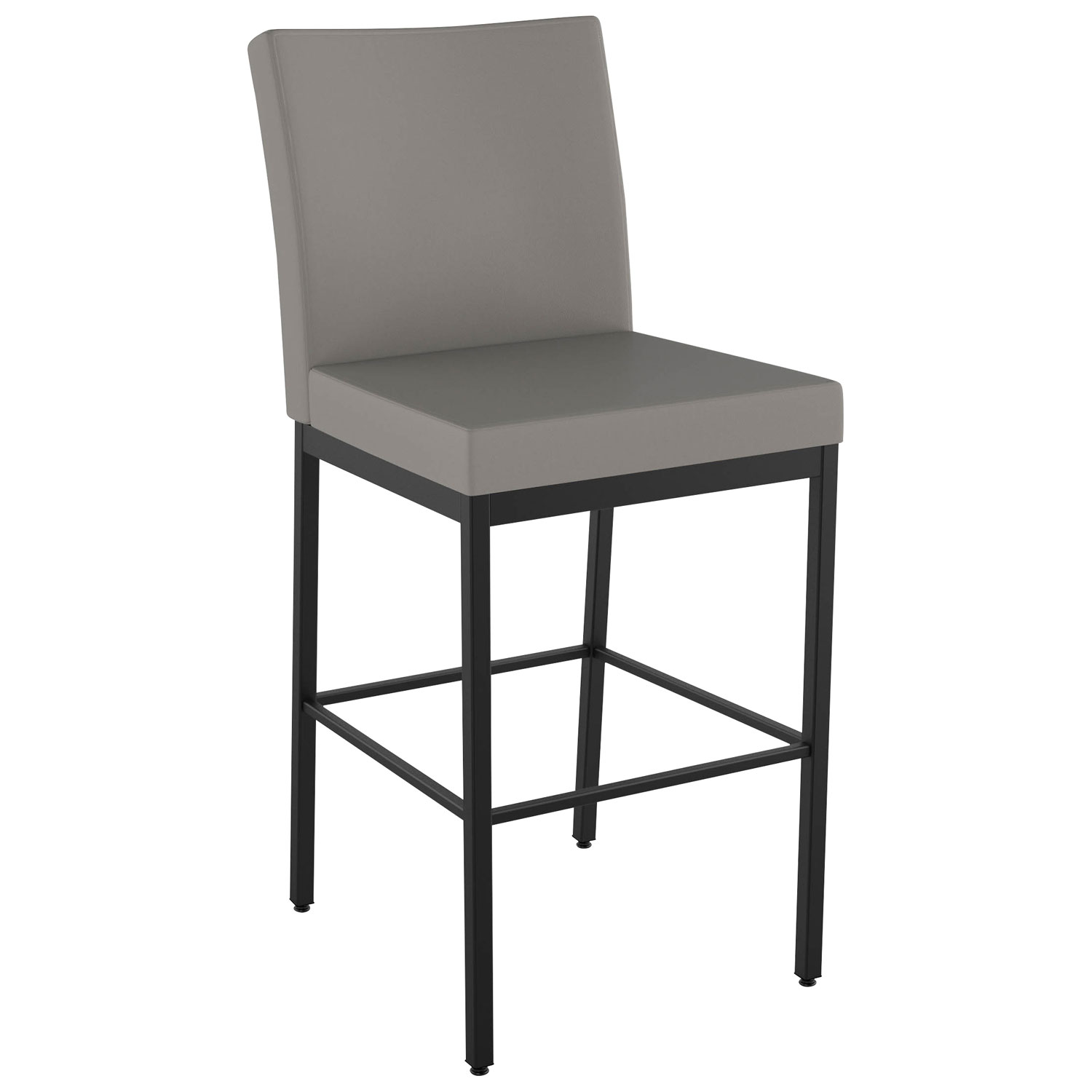 Perry Plus Traditional Counter Height Barstool - Taupe Grey/Black