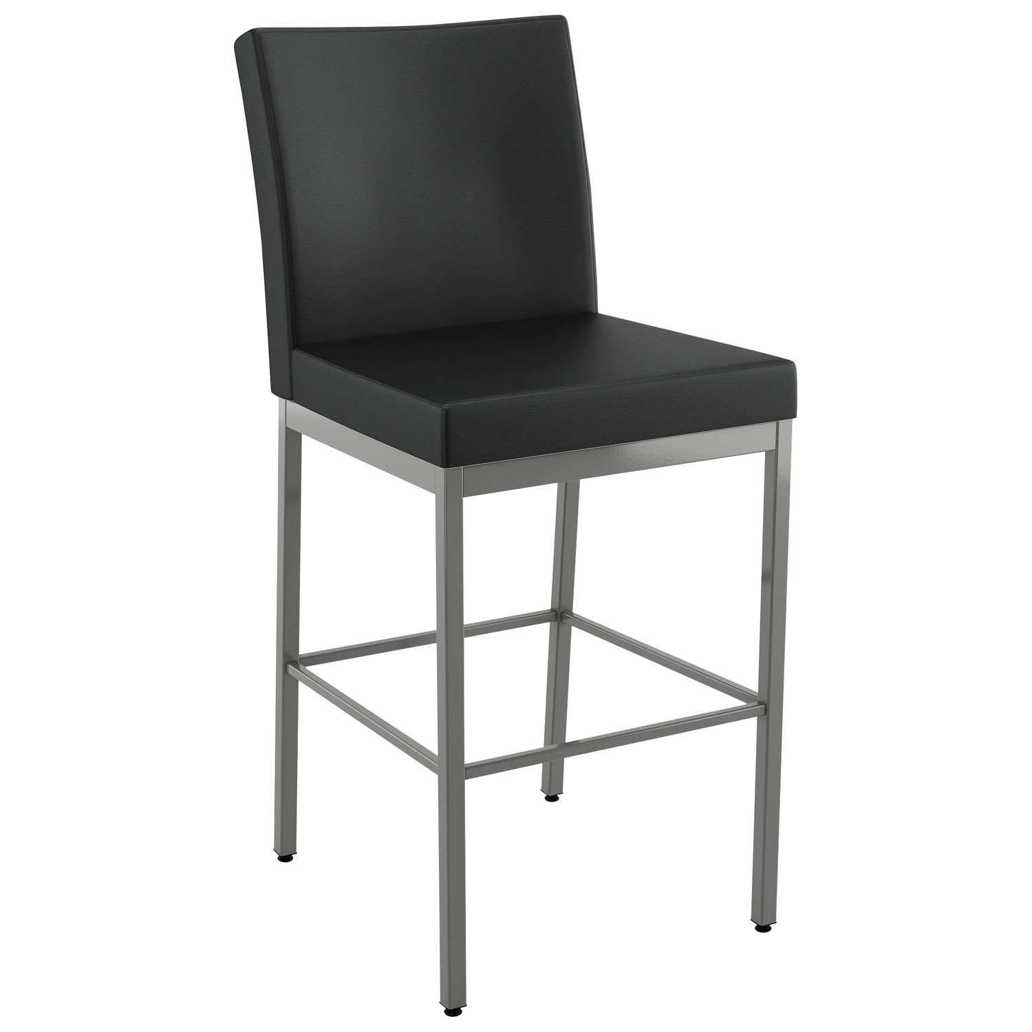 Perry Plus Traditional Bar Height Barstool - Black/Grey