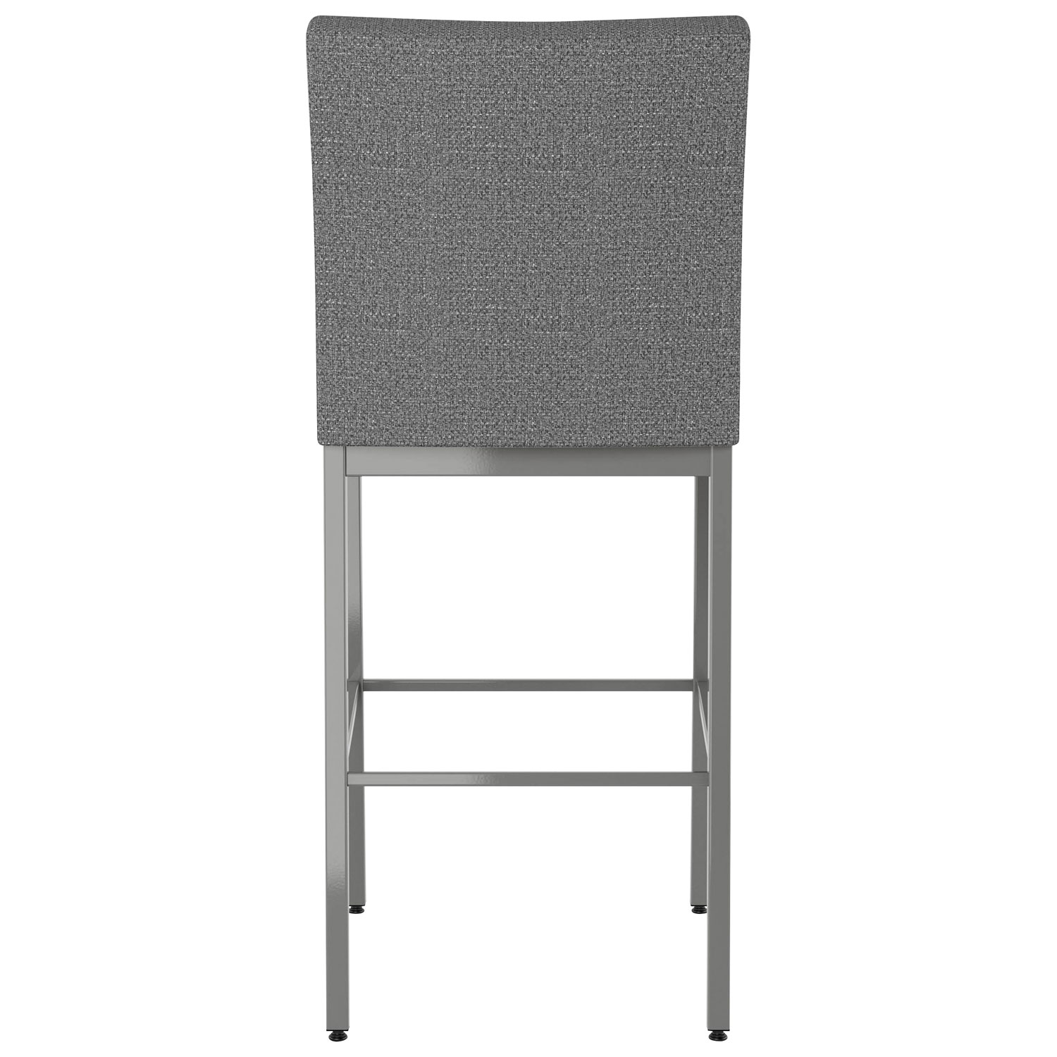 Perry Plus Traditional Counter Height Barstool - Grey Woven/Metallic Grey
