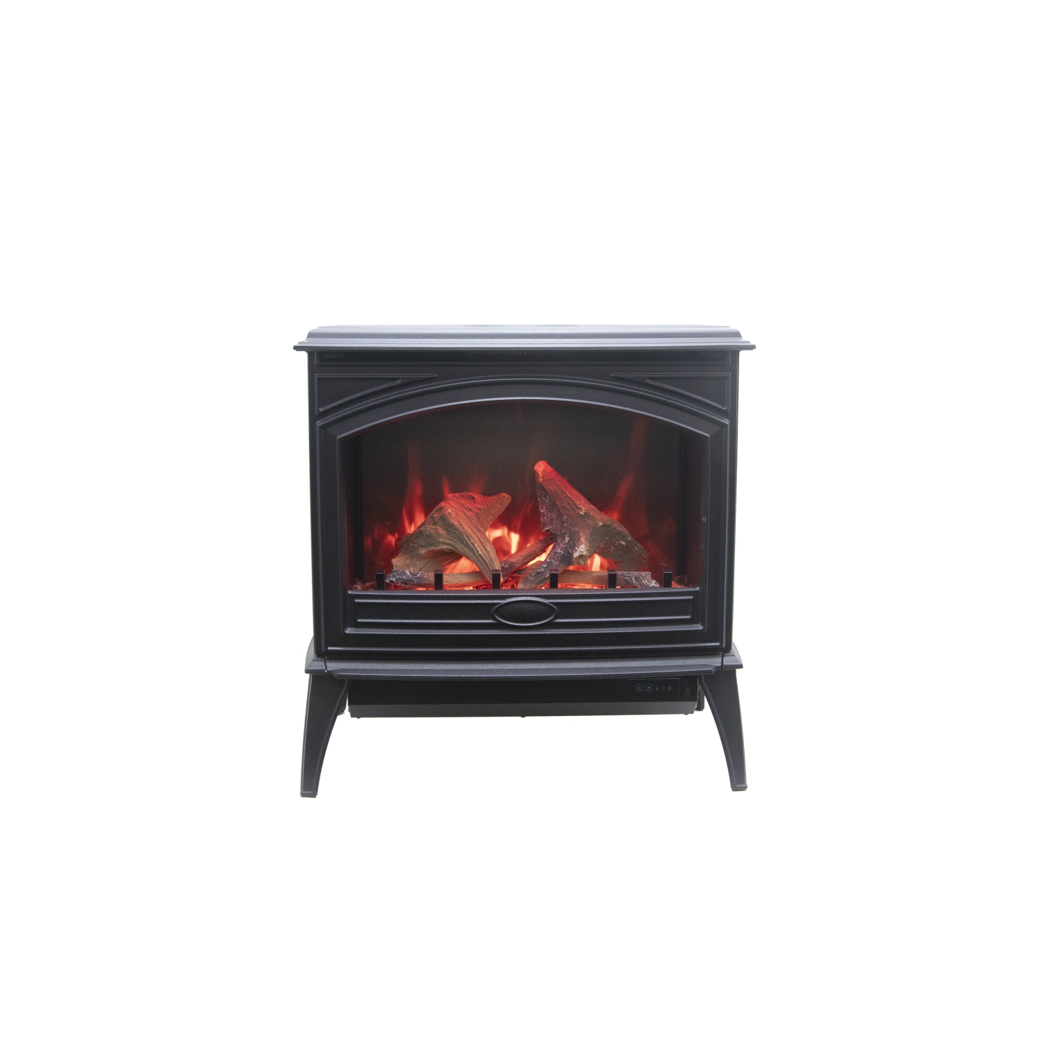 Le foyer électrique en fonte 70 Freeset est offert avec un ensemble de bûches réaliste de 10 pièces en bouleau, 2 couleurs de verre à foyer, deux