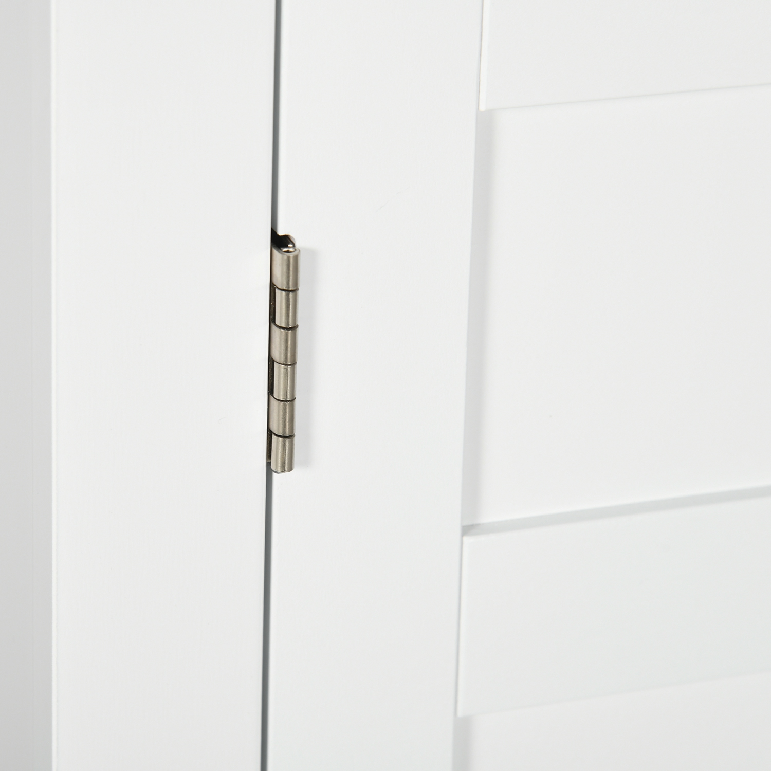 kleankin Bathroom Wall Cabinet, Medicine Cabinet, Over Toilet Storage Cabinet with Adjustable Shelves for Kitchen, Entryway, White