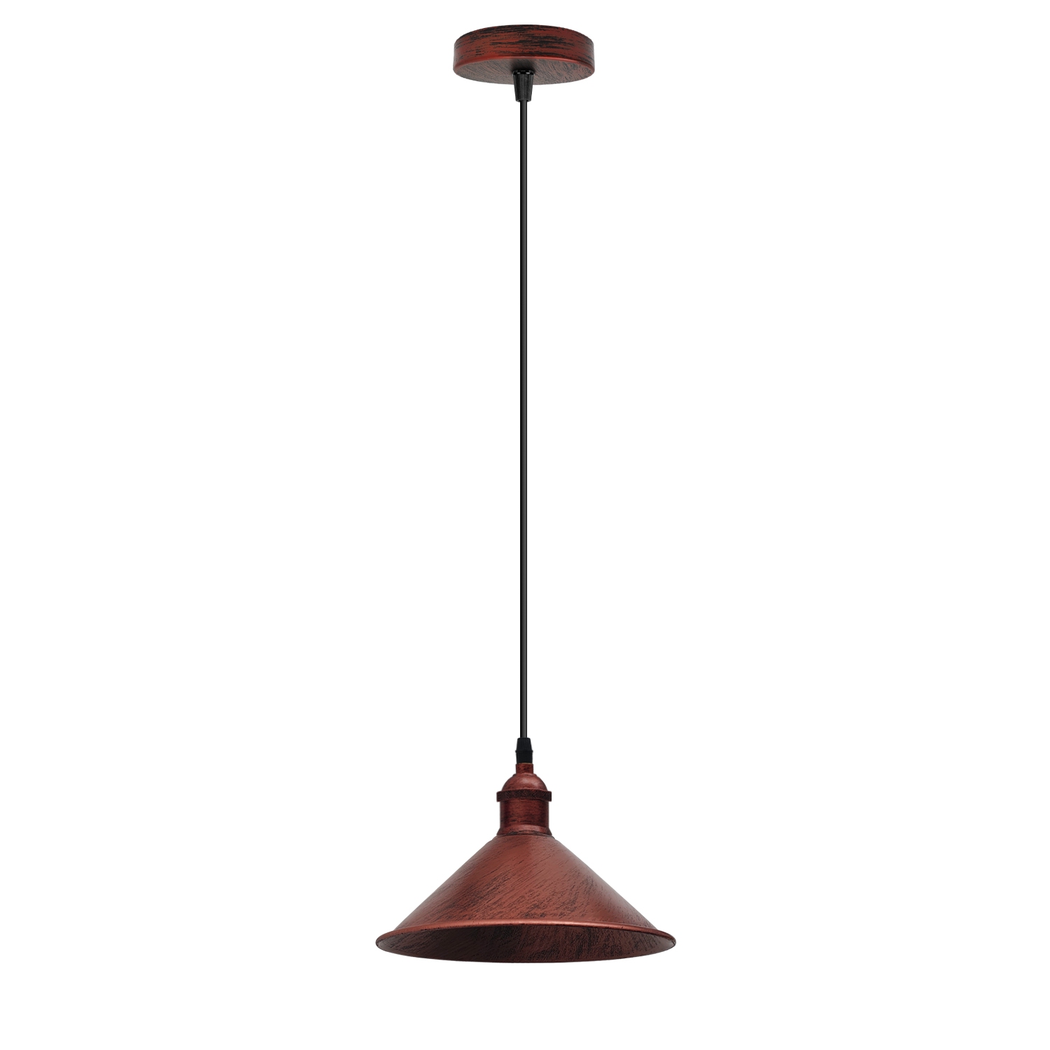 Relicelectrical Vintage Rustic Red Ceiling Pendant Hanging Light