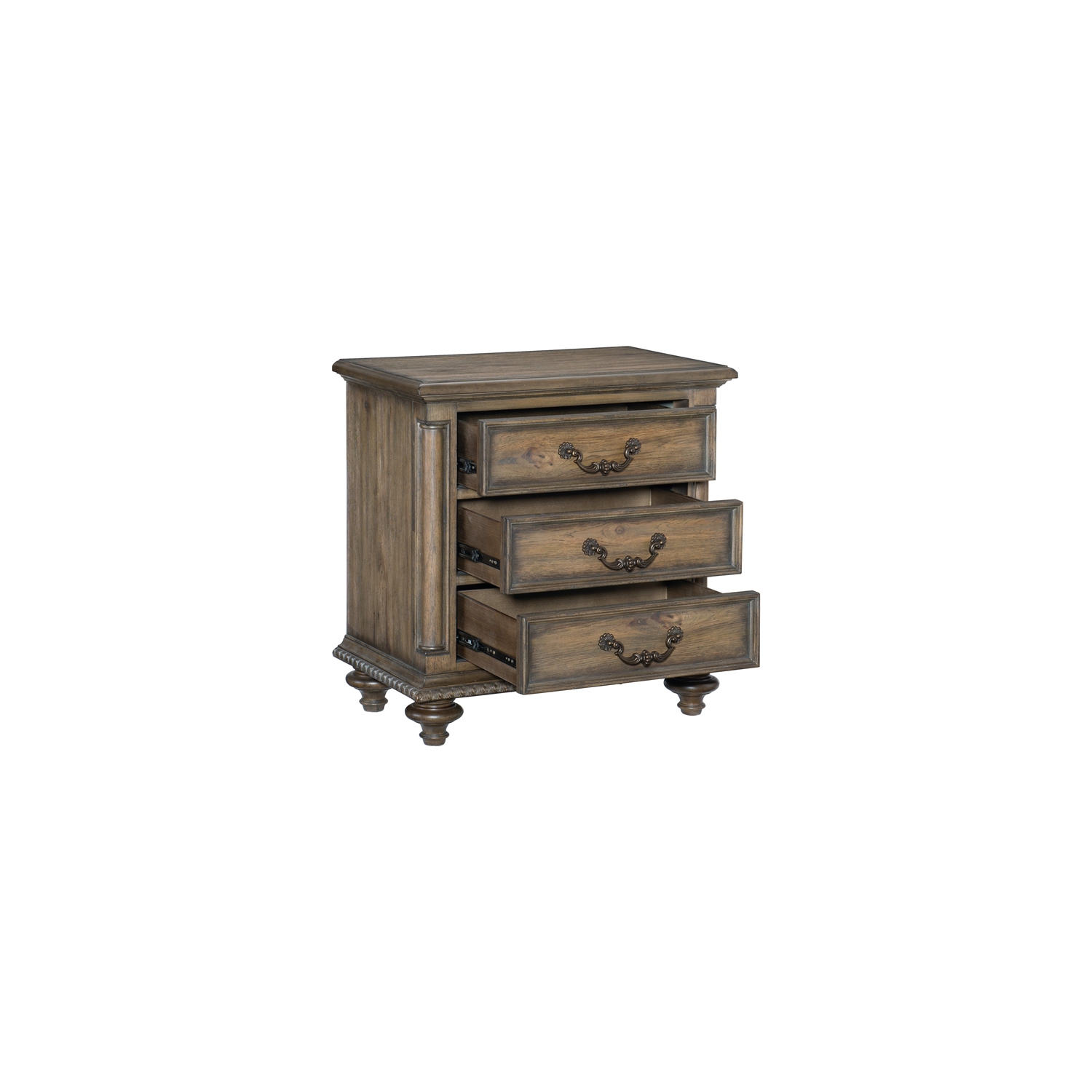 Lexicon Rachelle Nightstand in Weathered Pecan