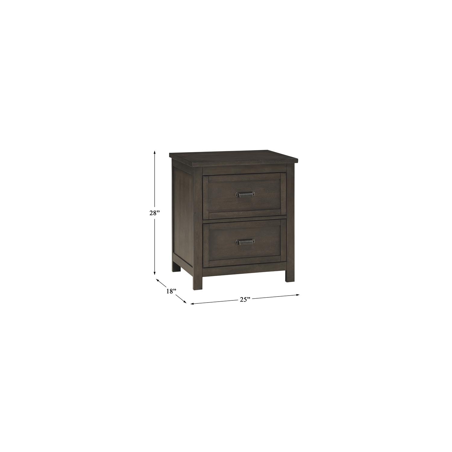 Lexicon Hebron Nightstand in Dark cherry