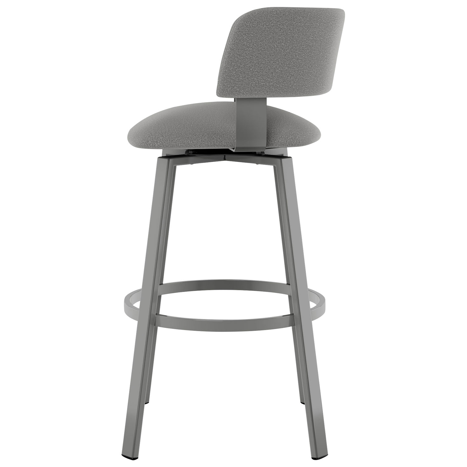 Stinson Contemporary Counter Height Barstool - Grey/Metallic Grey